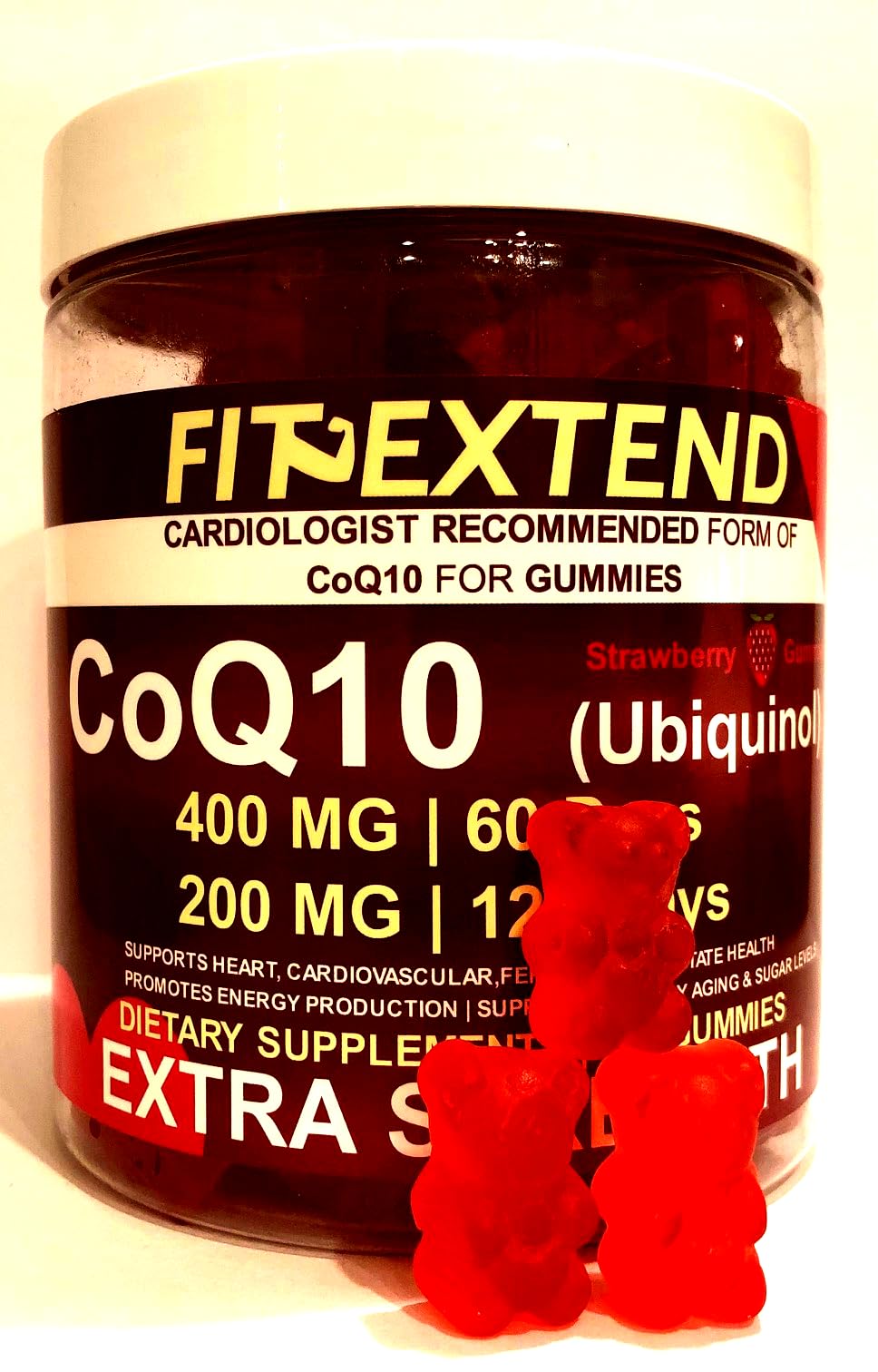 FIT EXTEND CoQ10 Gummies 400 mg, 120 Count
