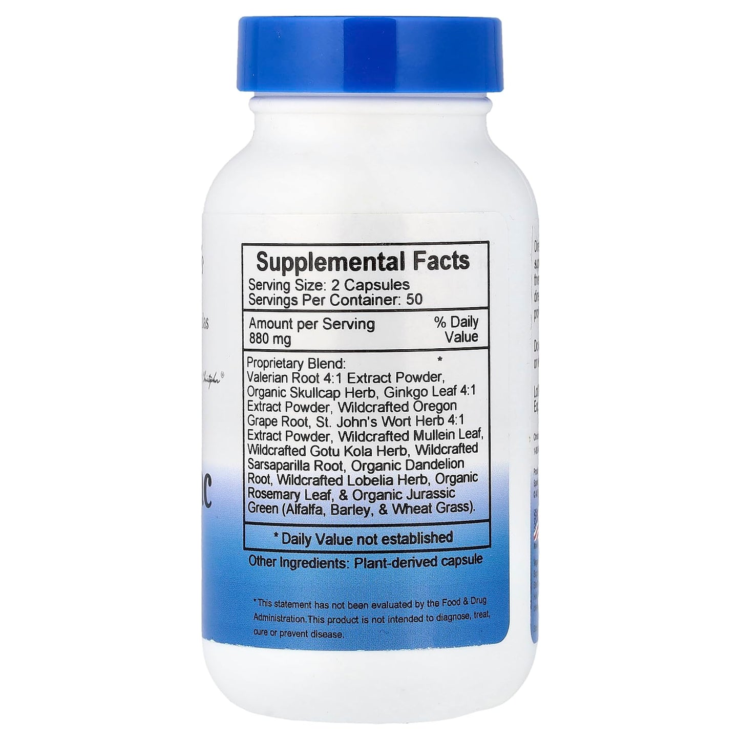 Christopher's Original Formulas MindTrac Formula Natural Mood Support & Memory Supplements 100 Capsules