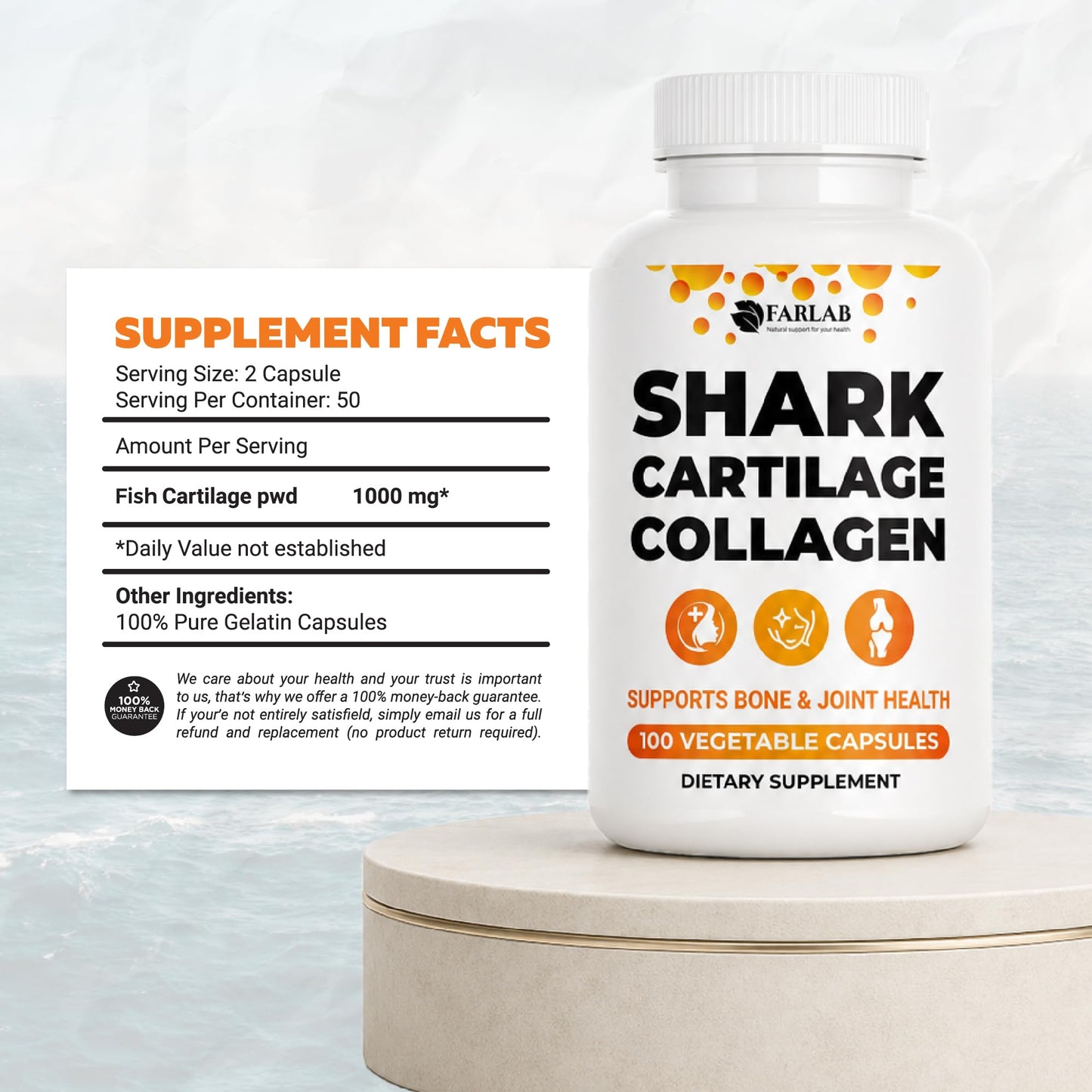 FabLab Collagen Supplement Capsules 100 Count