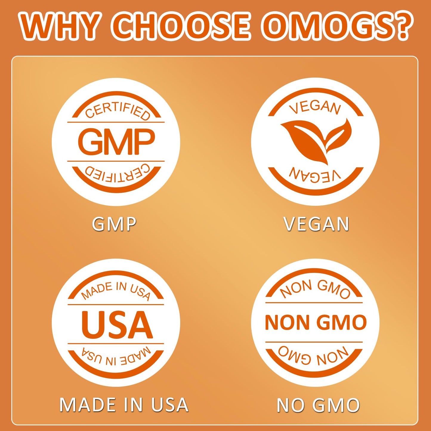 OMOGS Organic Mushroom Complex Extract Powder Blend Lion's Mane, Reishi, Chaga, Cordyceps, Turkey Tail, Supports Cognition and Brain Health, 1 Ounce