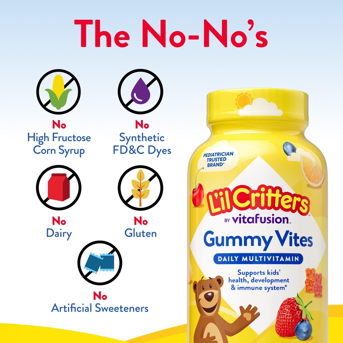 Lil Critters Gummy Vites Daily Kids Multivitamins, 190 Gummies
