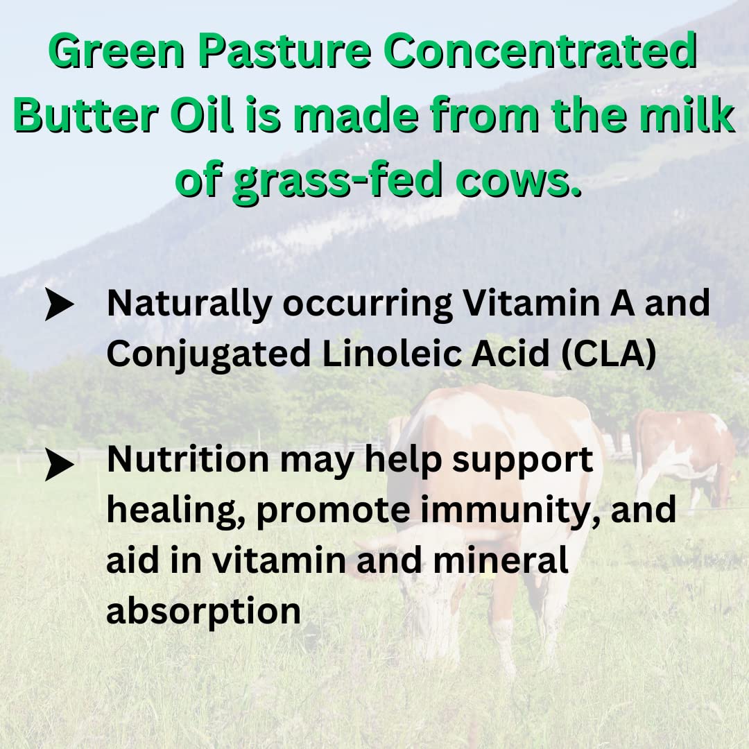 Green Pasture Concentrated Butter Oil Capsules 120 Count