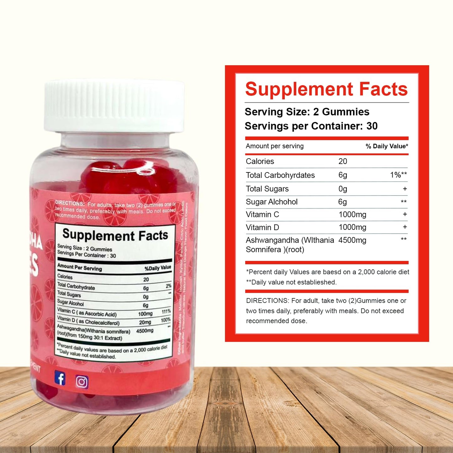 Simply Healthy Premium Ashwagandha Gummies 60 Gummies