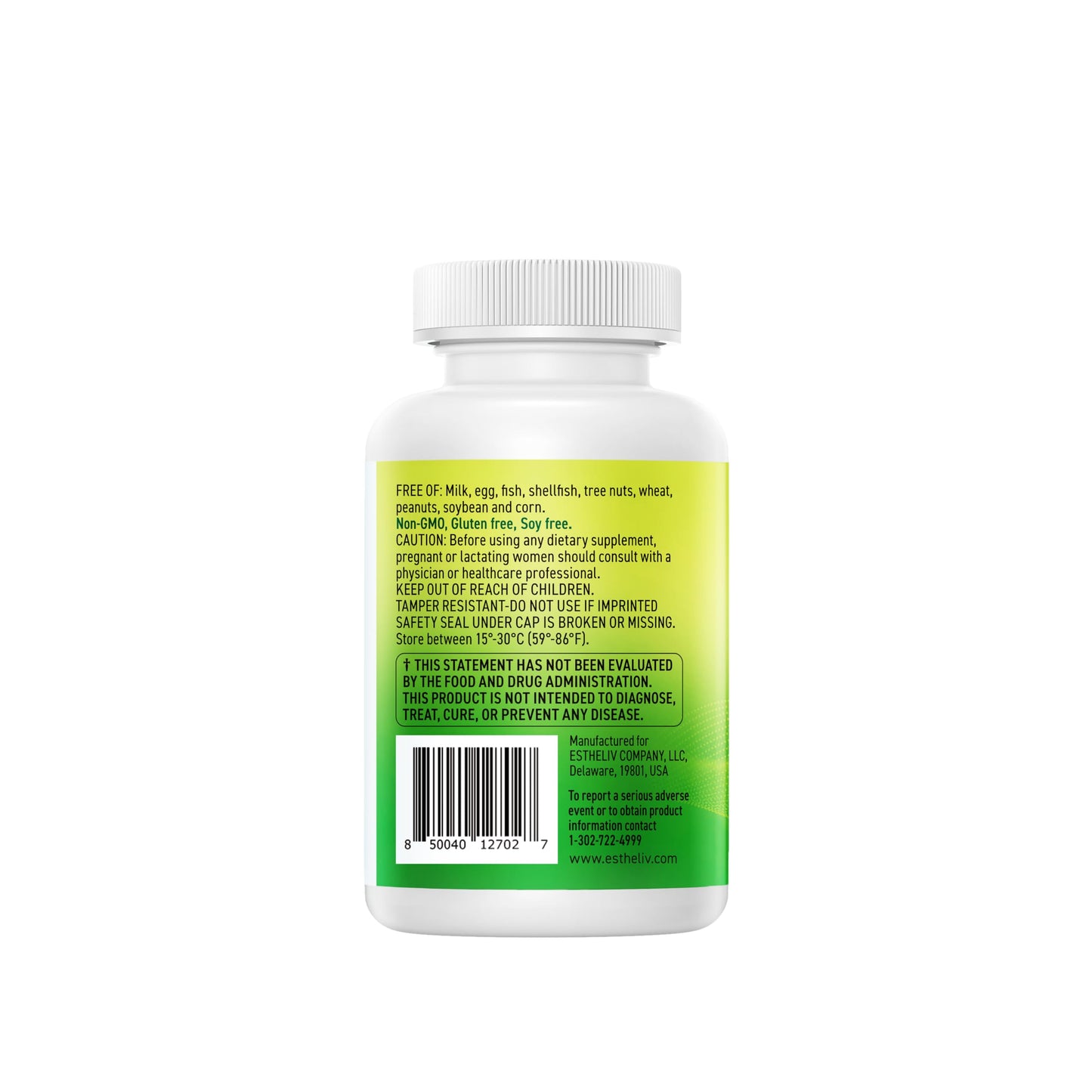ESTHELIV Vitamin D3 2000IU Softgel, 120 Count
