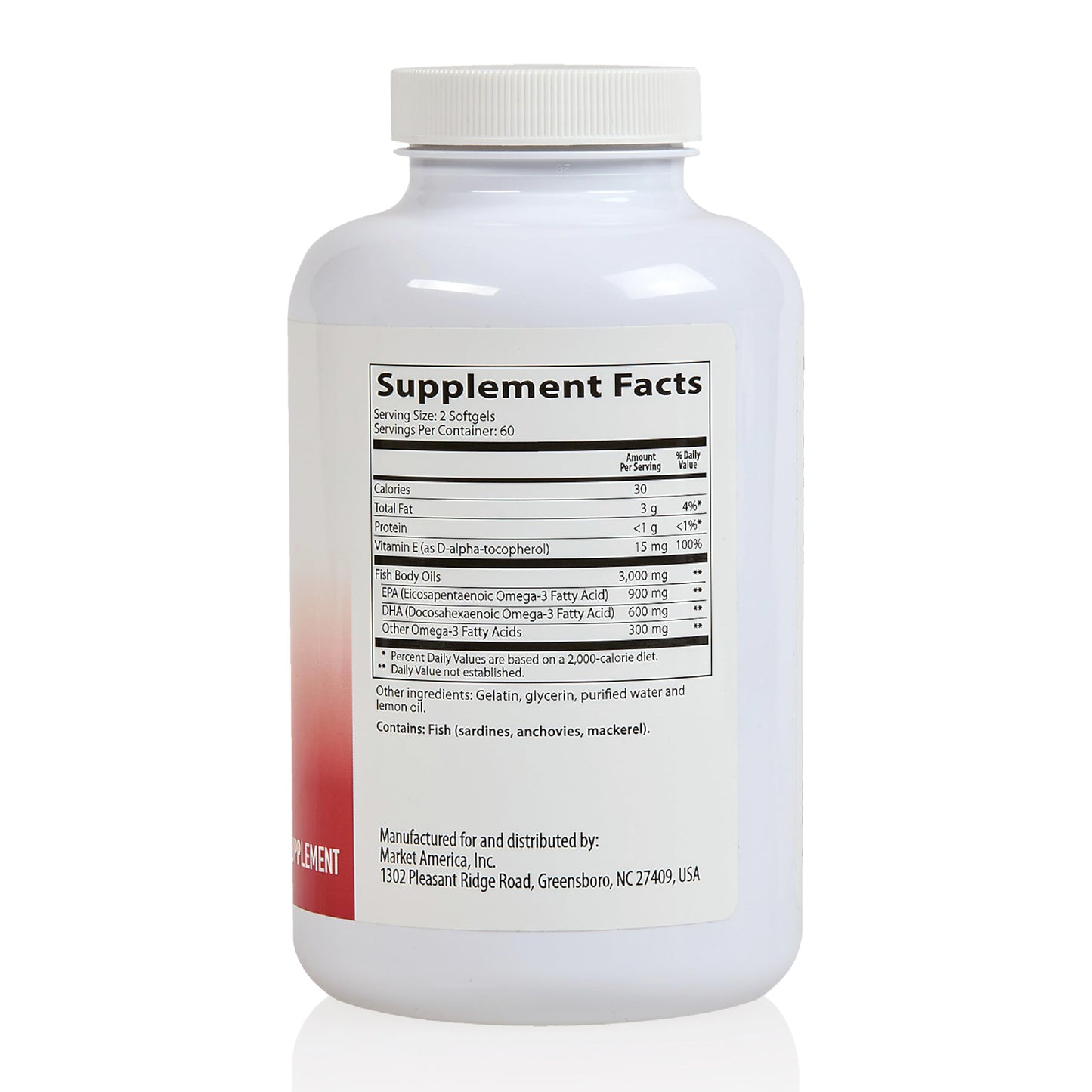 Heart Health Cardiovascular Maintenance Heart Health Essential Omega III Fish Oil with Vitamin E Softgel 120 Count