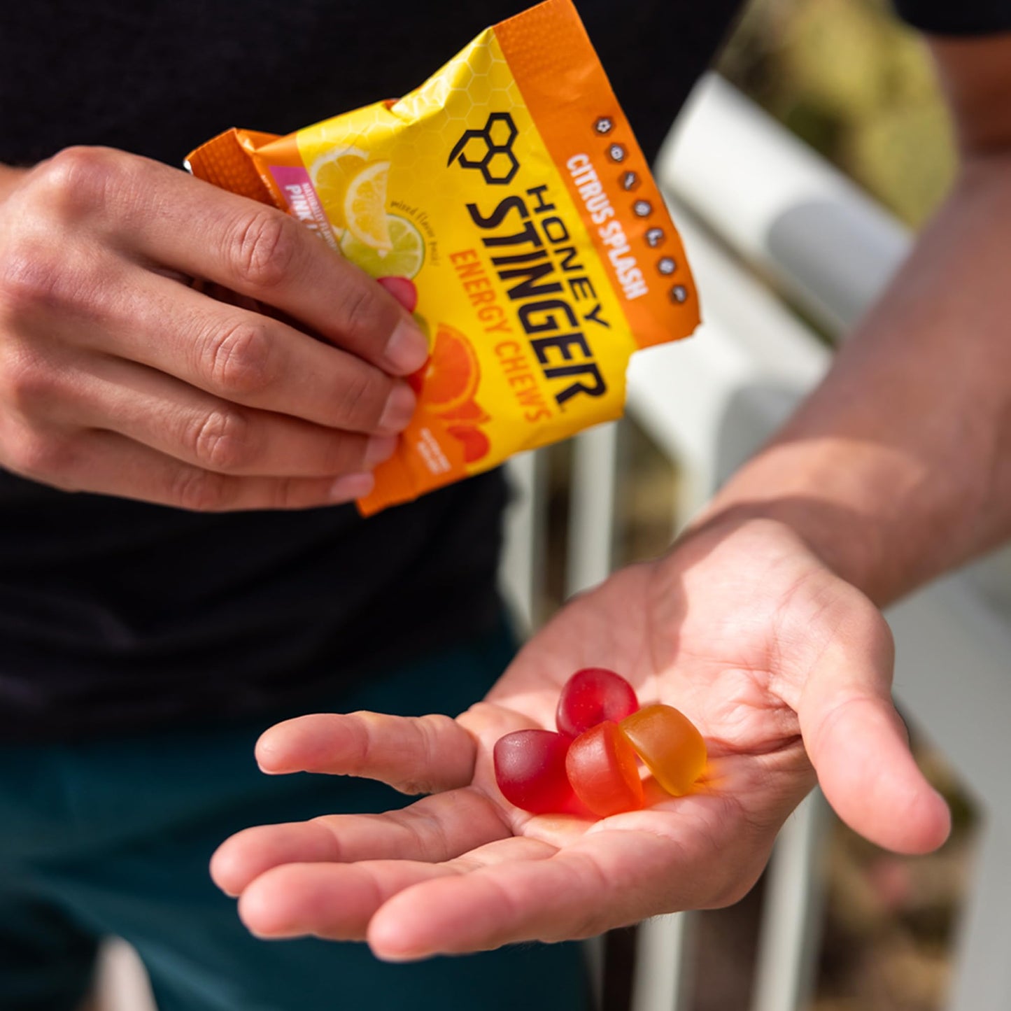 Honey Stinger Organic Citrus Splash Energy Chews Gummy, 21.6 oz Pack of 12