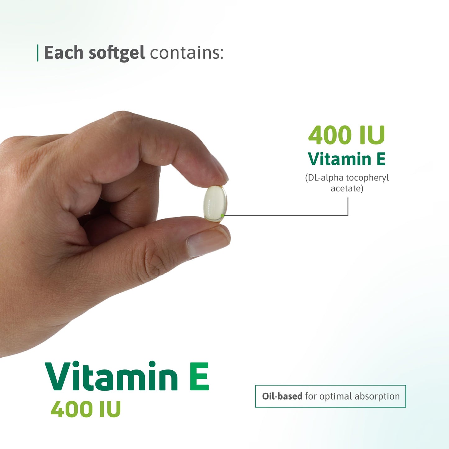 Nutra Nutrition Vitamin E 400 IU Softgel 100 Count