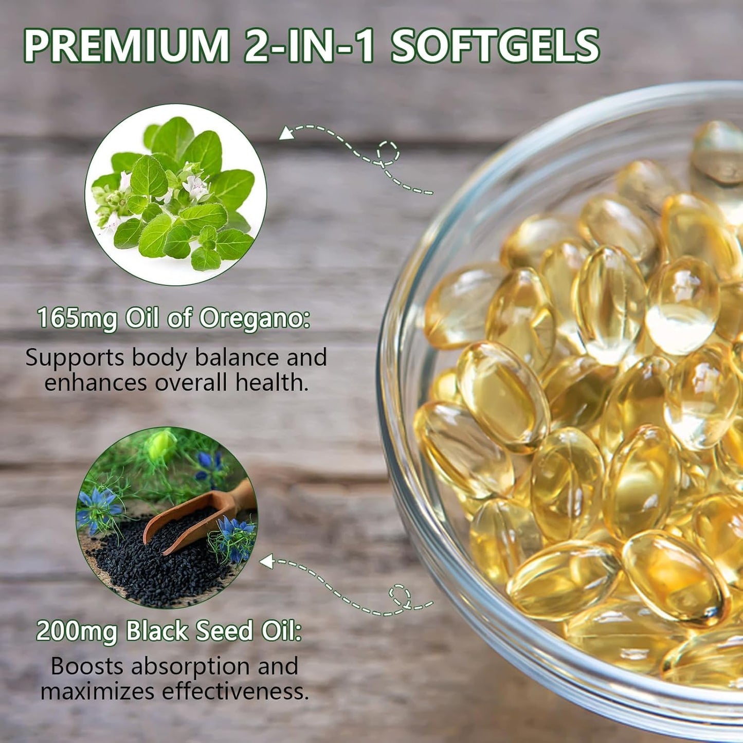 WUJECT Oil of Oregano Softgels 180 Count
