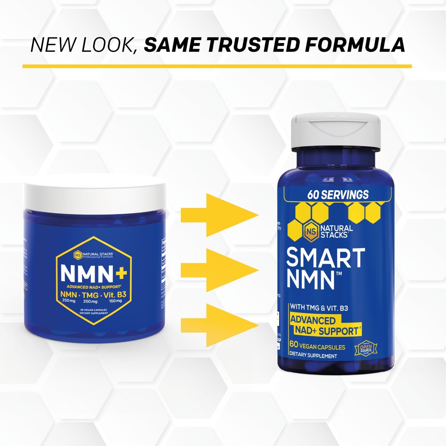 NATURAL STACKS Smart NMN Supplement 60 Capsules
