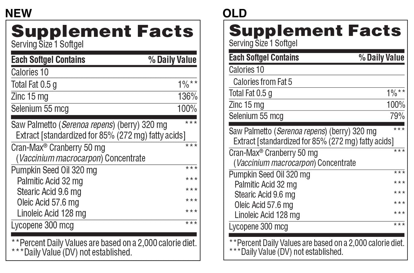 TruNature Prostate Plus Health Complex Saw Palmetto with Zinc, Lycopene, Pumpkin Seed Softgels 250