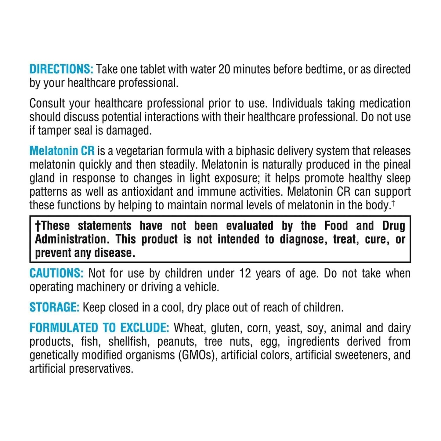 XYMOGEN Melatonin CR 5mg Extended Release Tablets, 180 Tablets