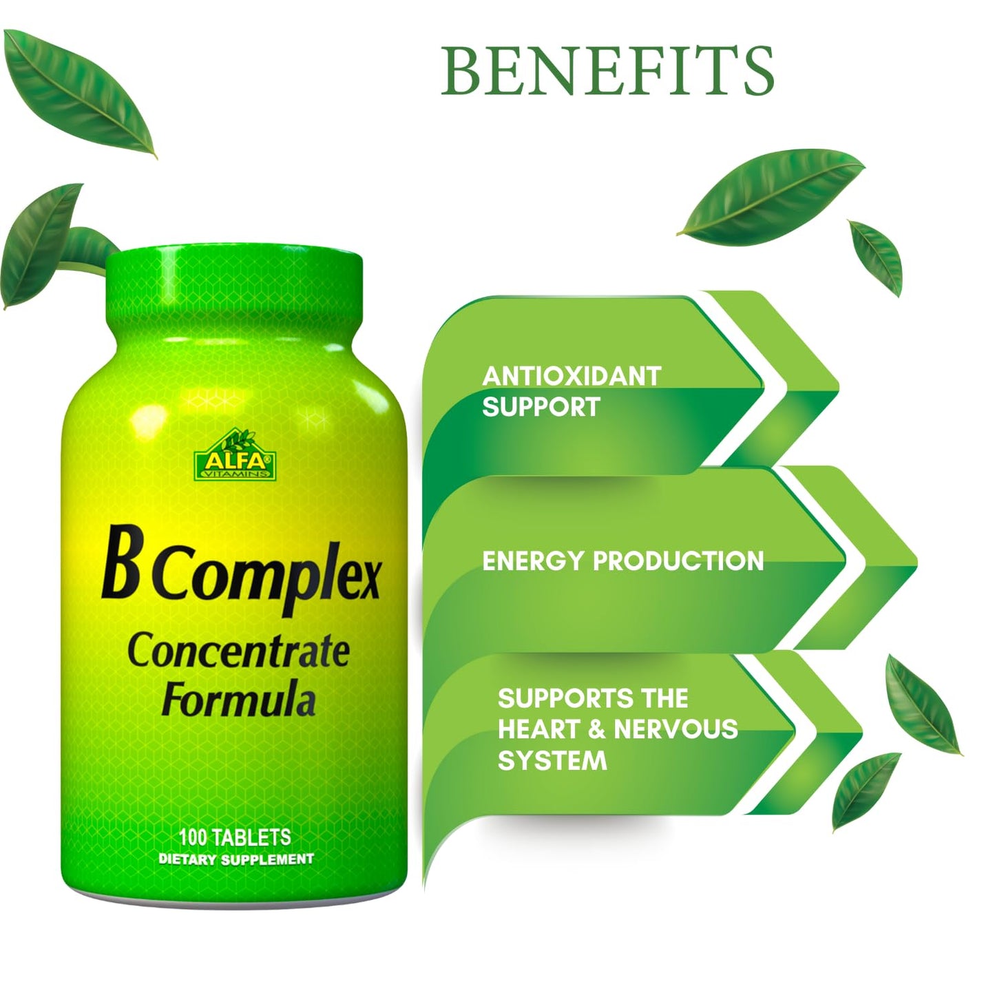 ALFA VITAMINS B Complex Formula Tablet 100 Tablets