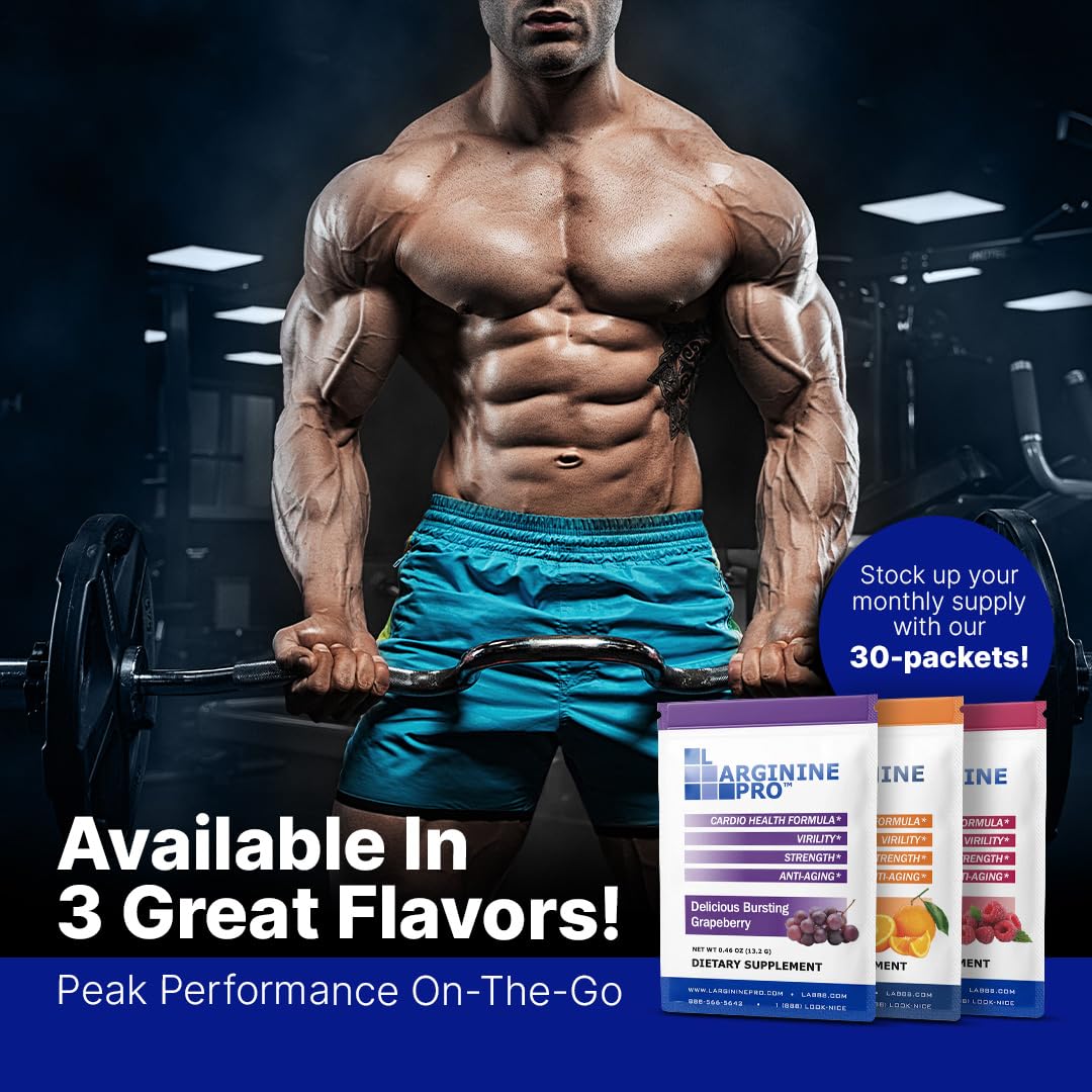 L-ARGININE PRO Supplement Powder, 30 Packets