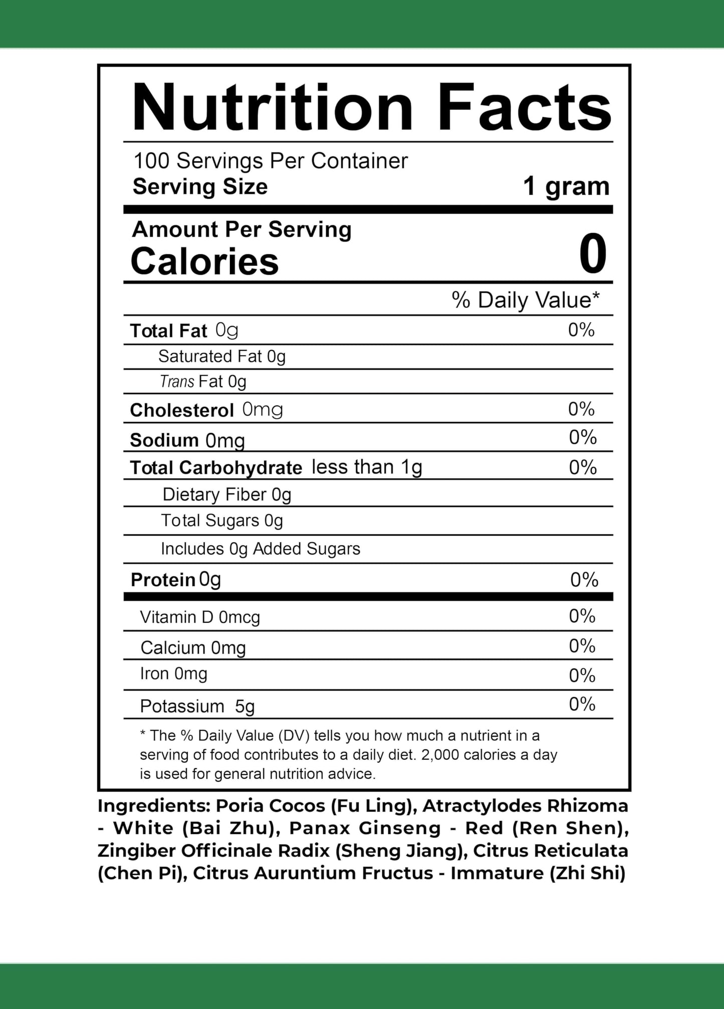 Health Herbal HH2140 Fu Ling Yin/Poria Decoction Powder 3.53 oz