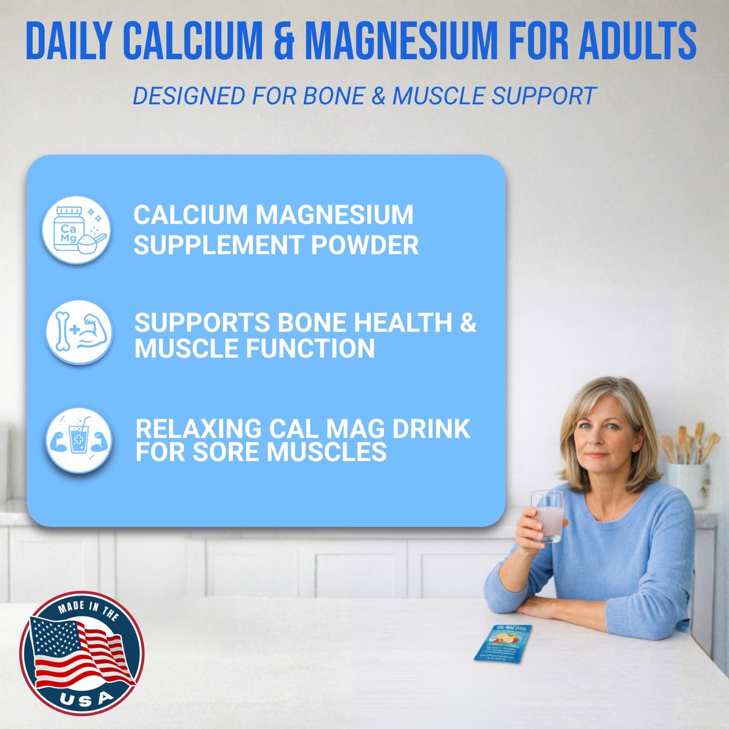 Dr. Price's Vitamins Cal Mag Supplement Powder, 3.17 Ounce