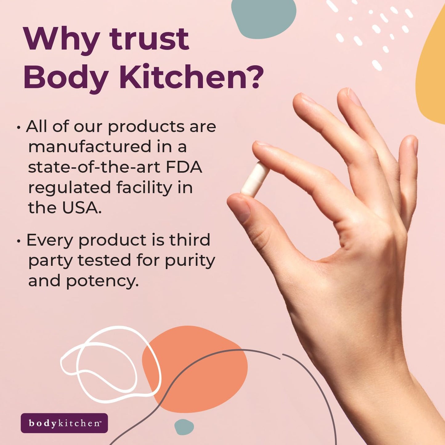 Body Kitchen Mega Osteo Vegan Bone & Joint Support Supplement with Bonolive, K2VITAL MK-7, Vegan Vitamin D3 & Albion Calcium, 60 Vegetable Capsules