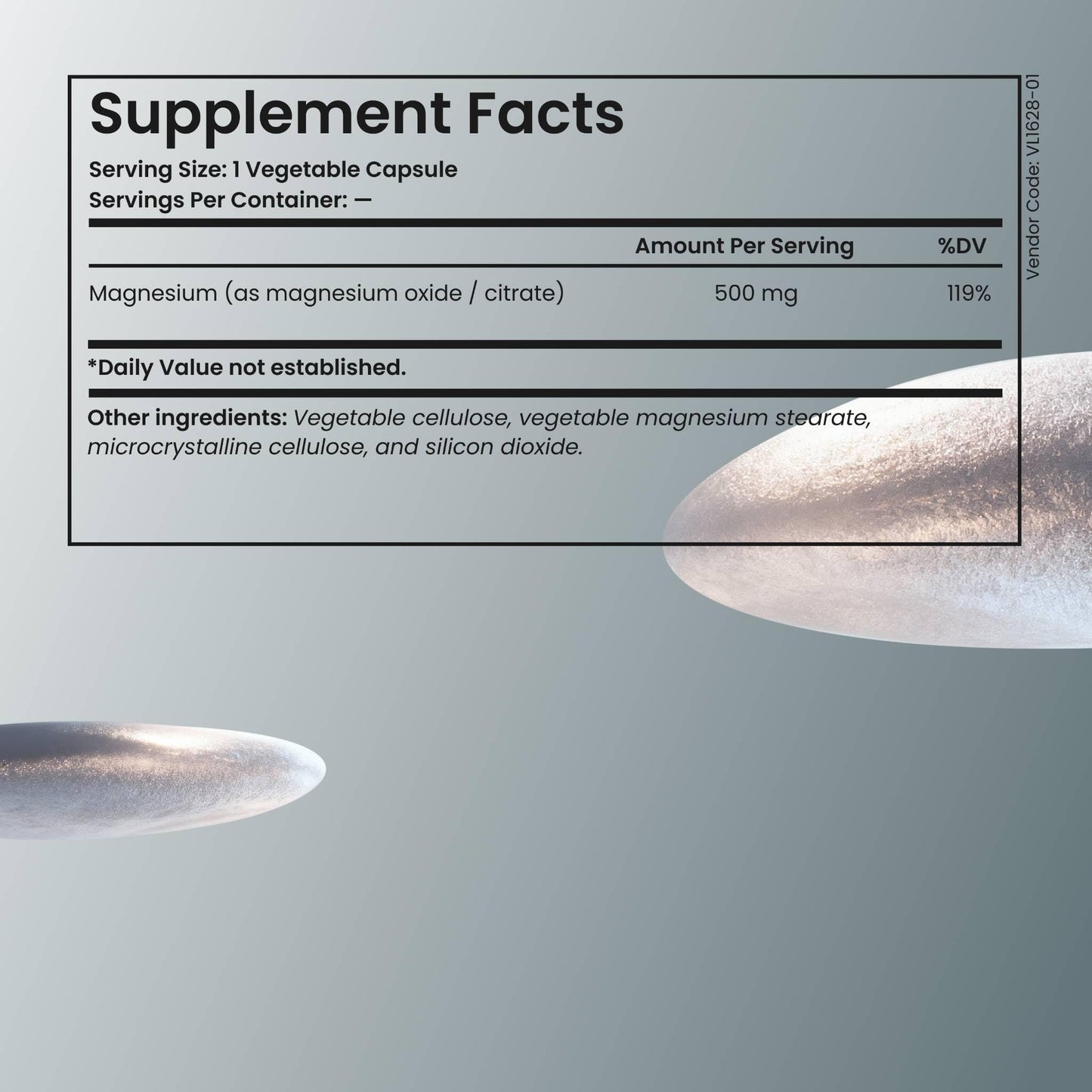 MadNutra Magnesium Oxide/Citrate 500mg Capsules, 60 Count