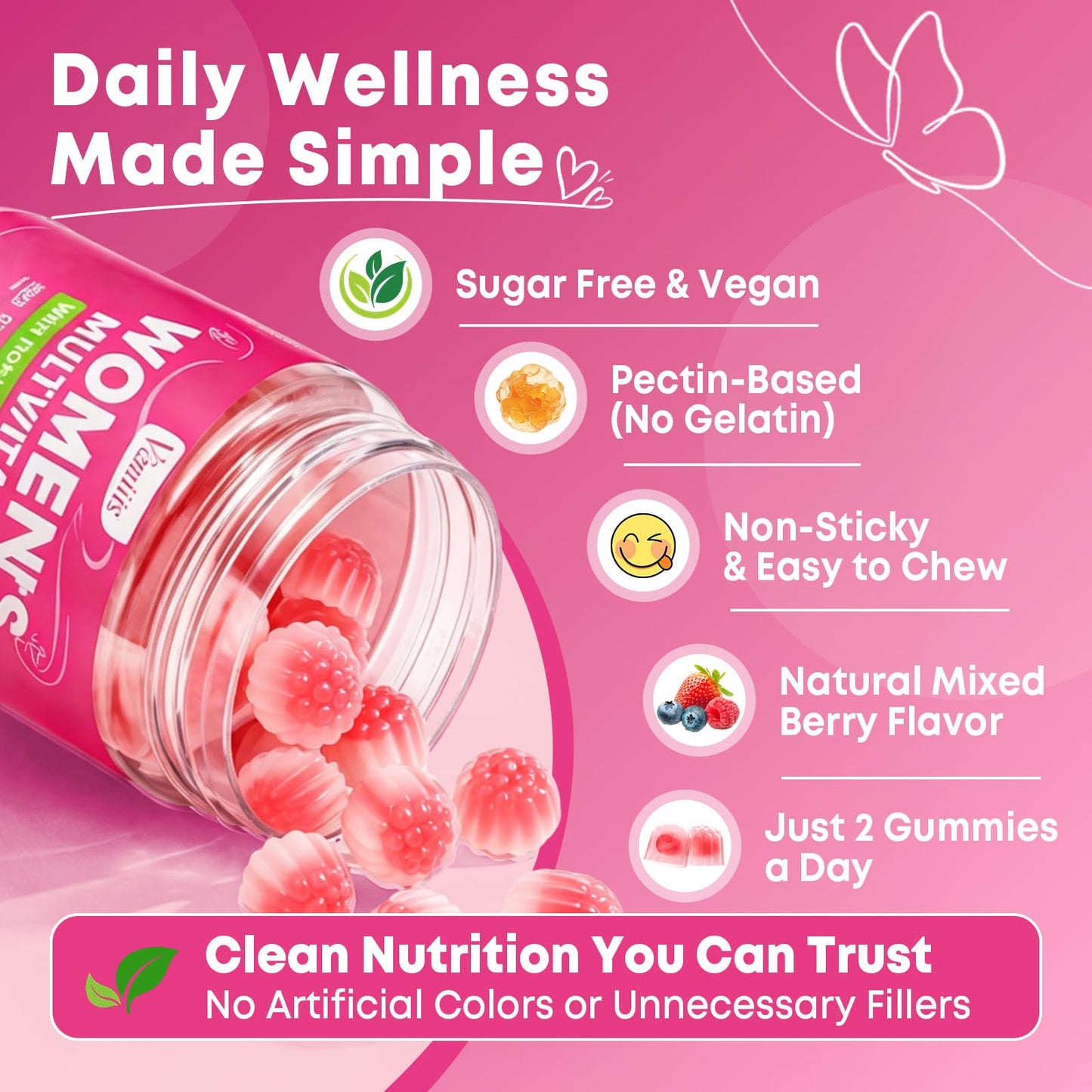 Vazatisi Women's Multivitamin Gummy 180 Count