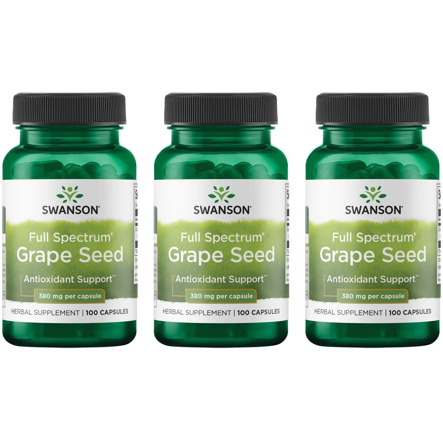 Swanson Grape Seed Heart Antioxidant Free Radicals Healthy Blood Pressure Support Polyphenols OPCS Herbal Supplement 380 mg, 300 Capsules