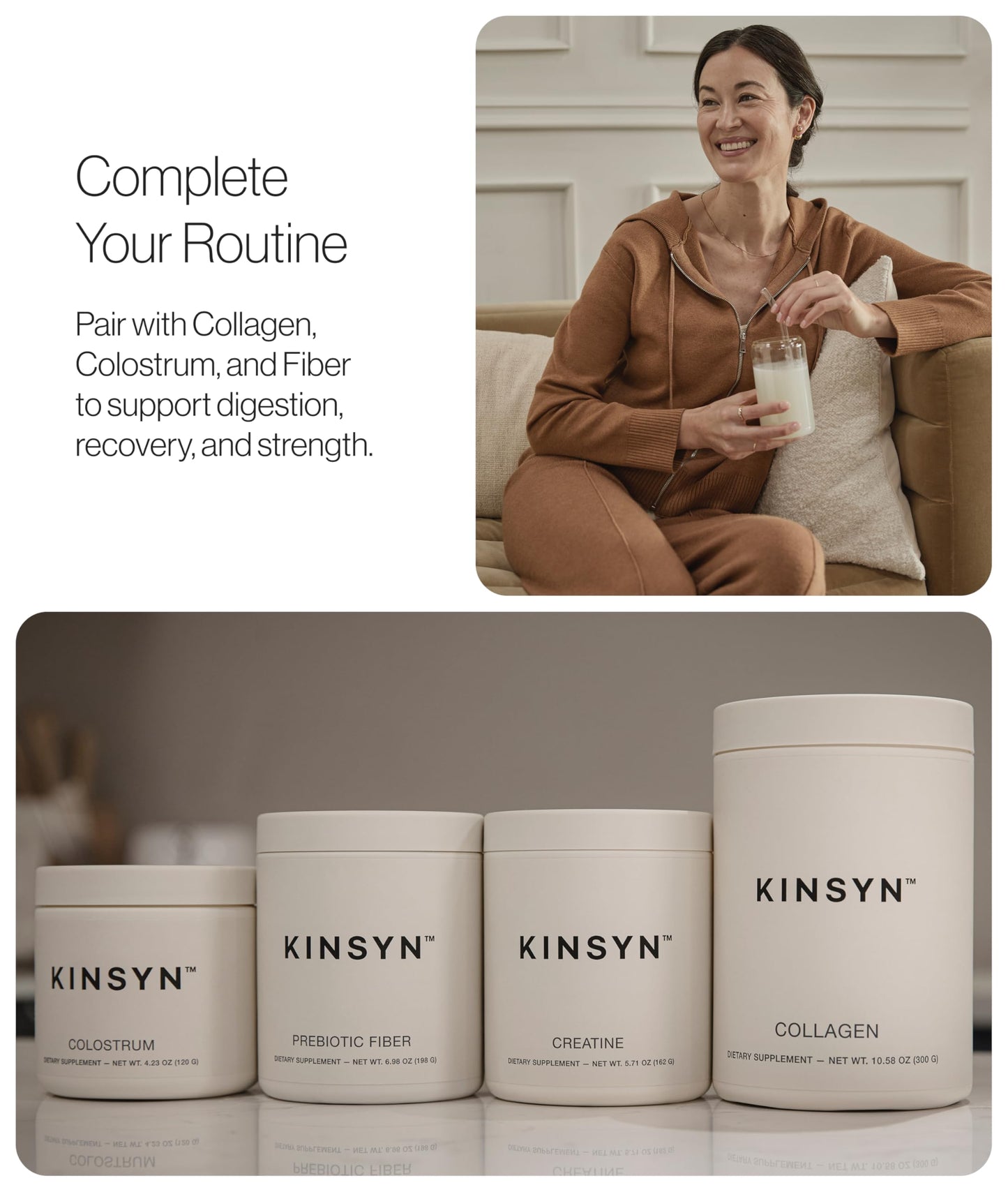 Kinsyn Creatine Monohydrate Powder Unflavored 5.71 Ounce