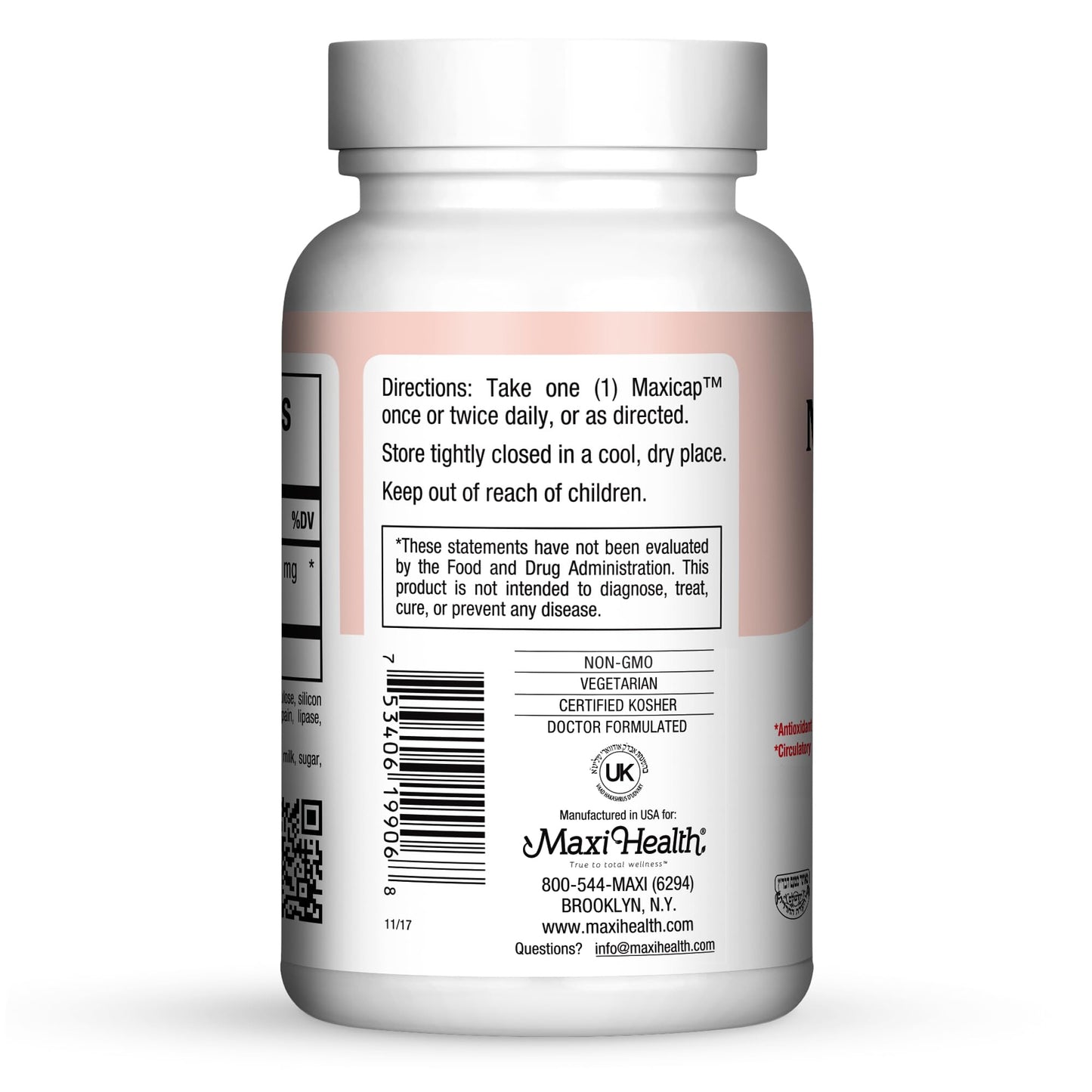 Maxi Health COQ10 200mg Capsules, 60 Count