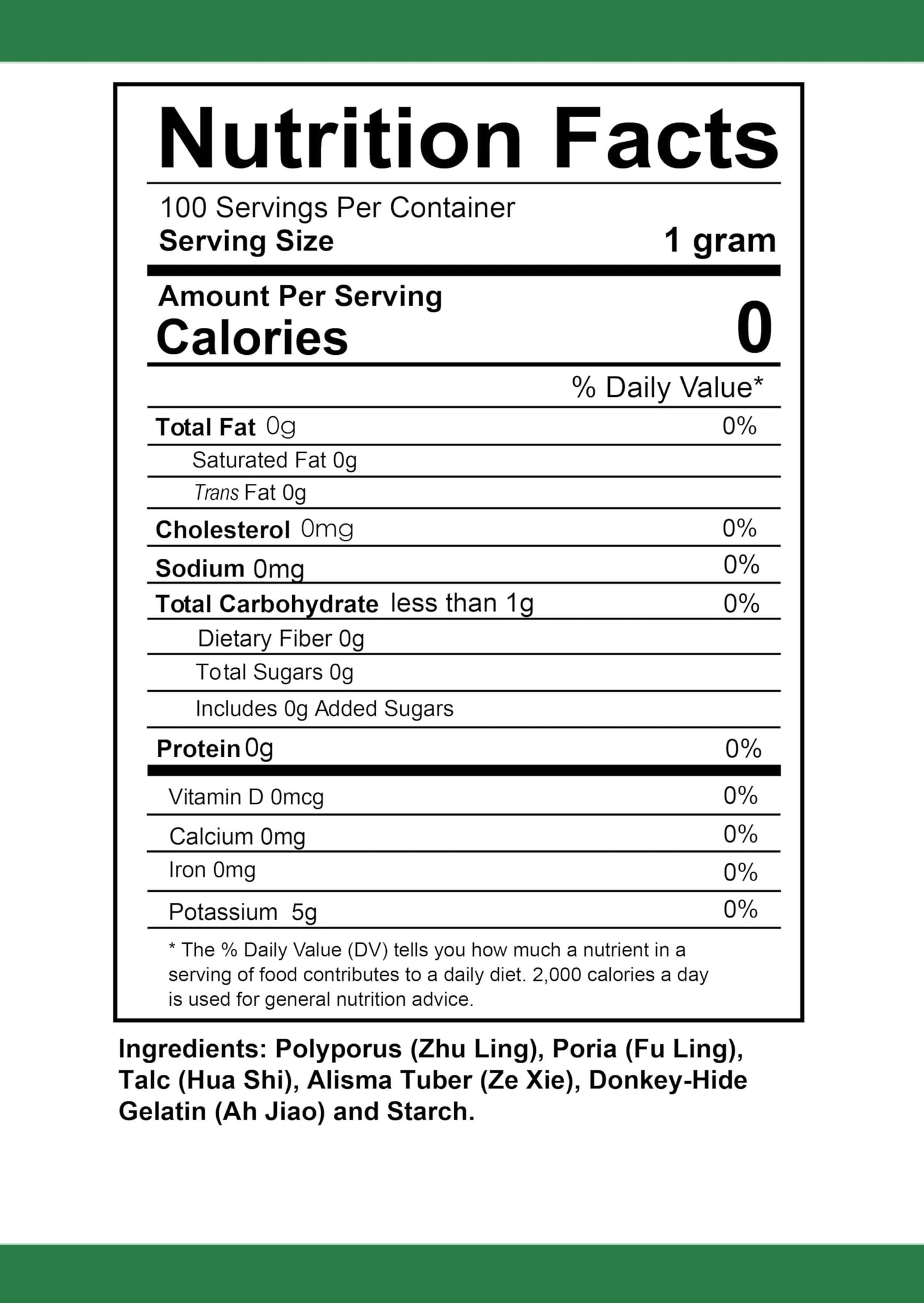 Health Herbal Zhu Ling Tang/Polyporus Decoction Powder 3.53 Ounce