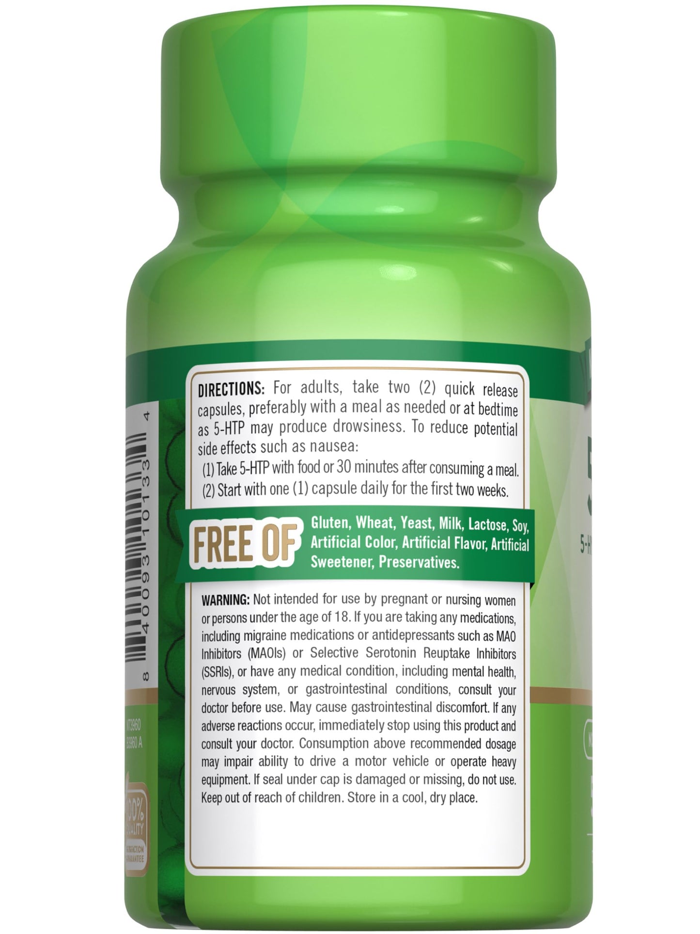 Nature's Truth 5-HTP 200mg Capsule, 50 Count