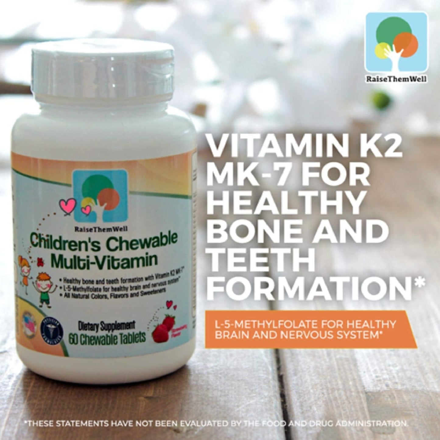 Raise Them Well Kids Multivitamin 60 Tablets