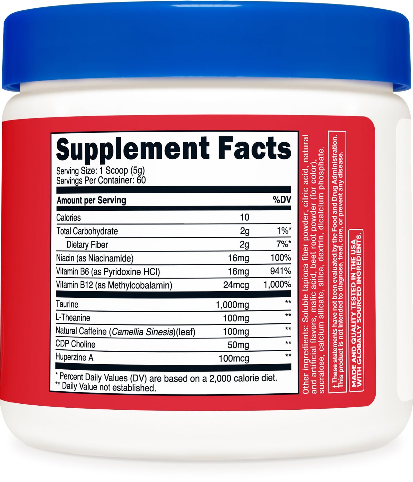 Nutricost Energy Complex Powder 10.9 Ounce