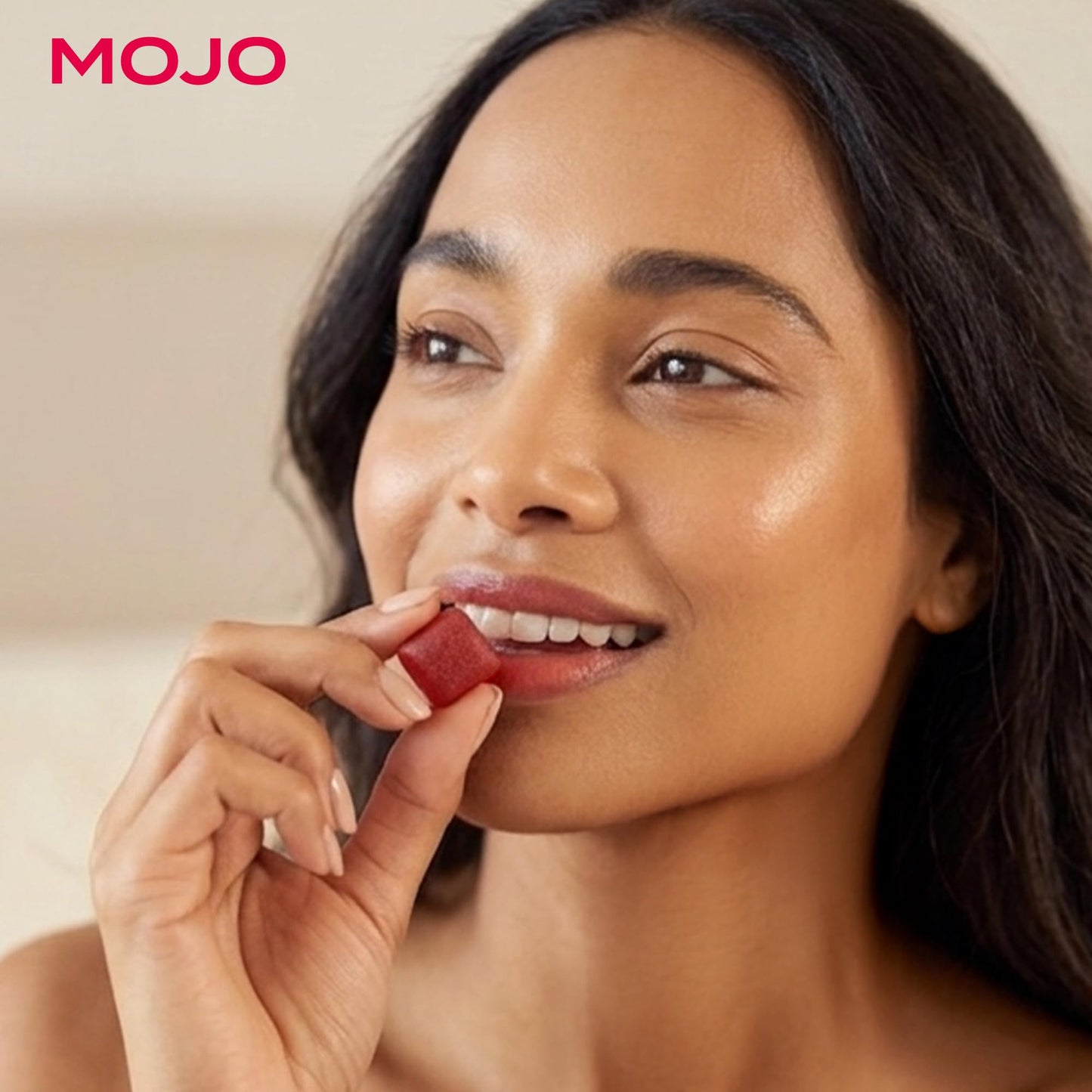 Mojo Hair, Skin & Nails Gummies Beauty Support Formula with Collagen, Biotin, Reishi, Tremella + Vitamins, 1 Count