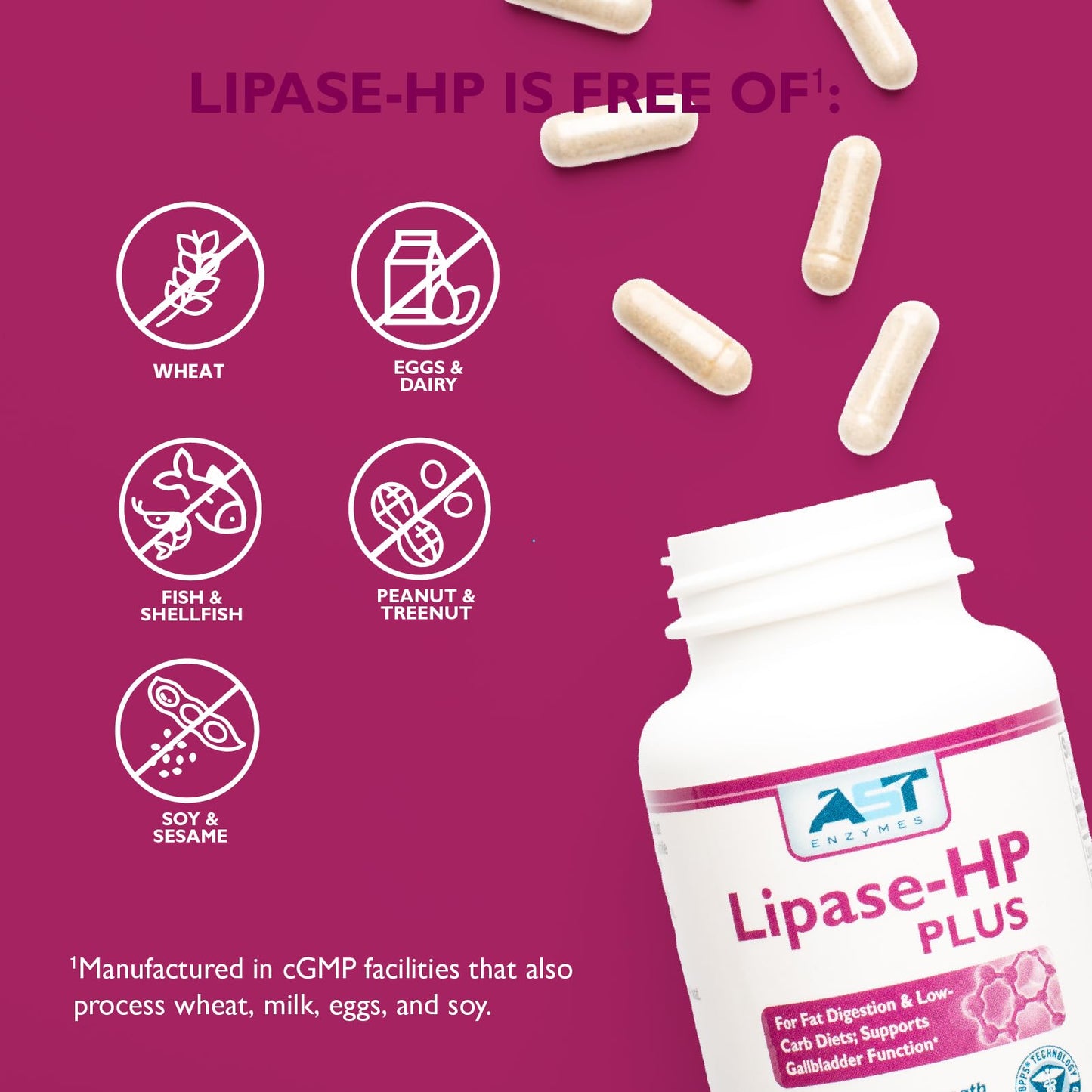 AST Enzymes Lipase-HP Plus 90 Capsules