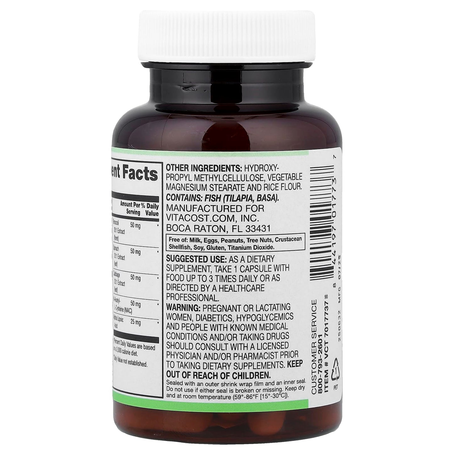 Vitacost Synergy® Super Milk Thistle Complex 60 Capsules