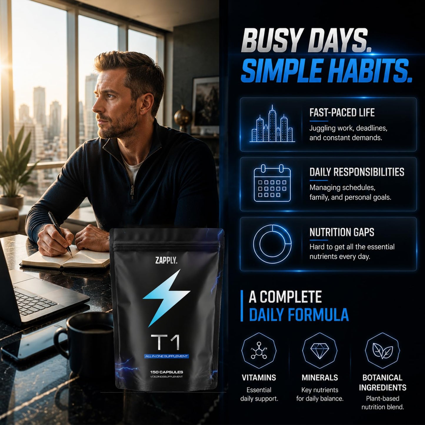 ZAPPLY T1 Supplement Capsules 150