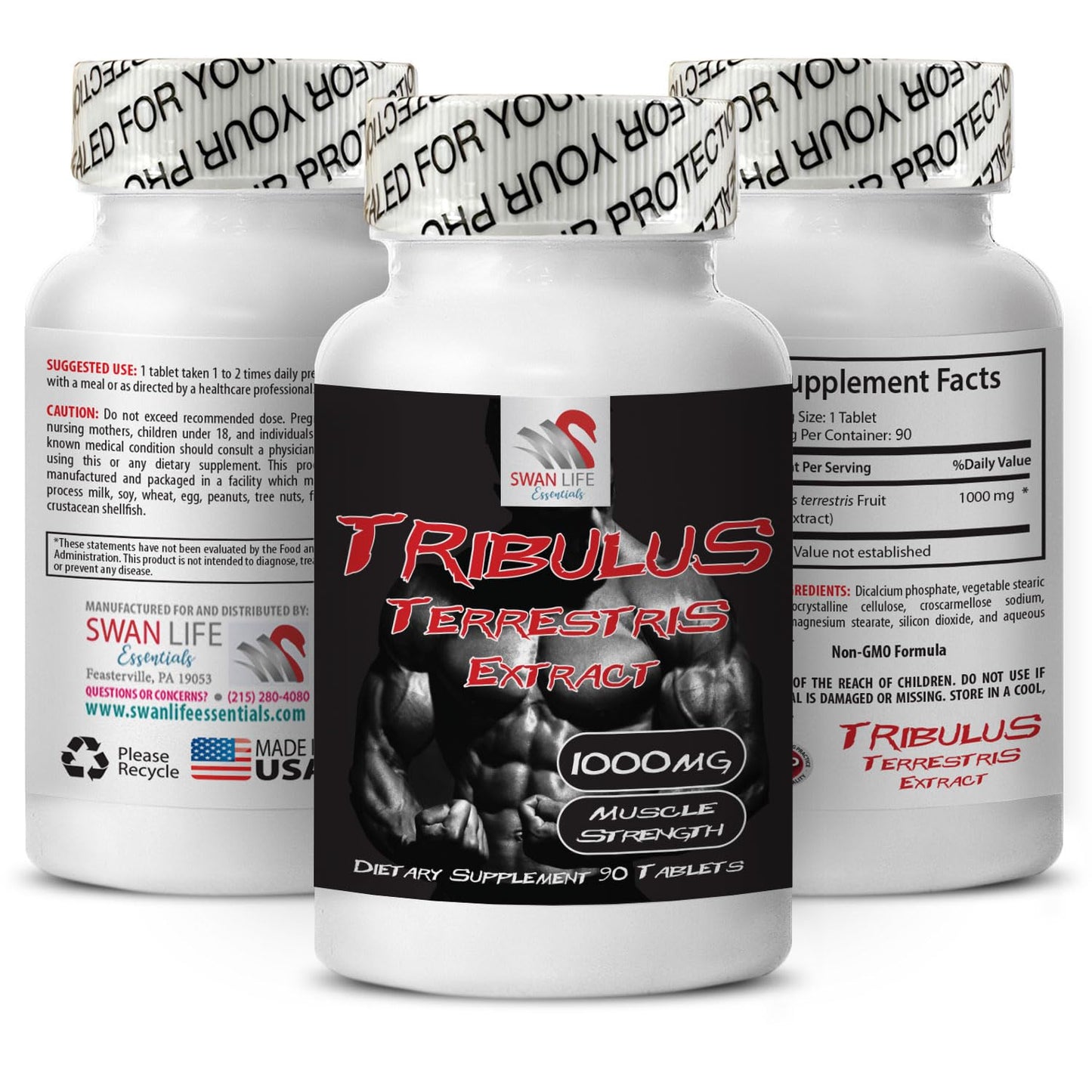 Health Solution Prime Tribulus Terrestris Extract Tablets, 180 Count