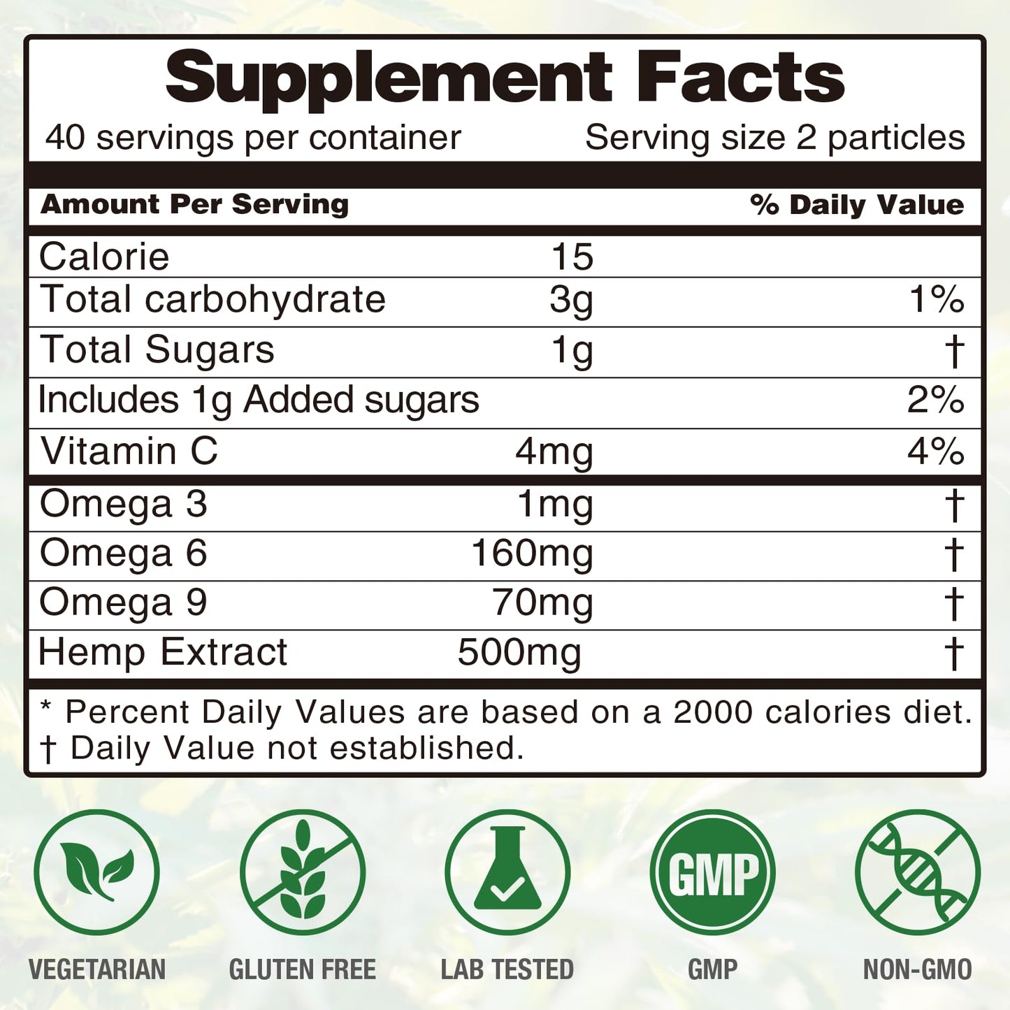 LUCKCHAN Hemp Gummies Gummy Bears, High Potency Hemp Oil Infused, 160 Count