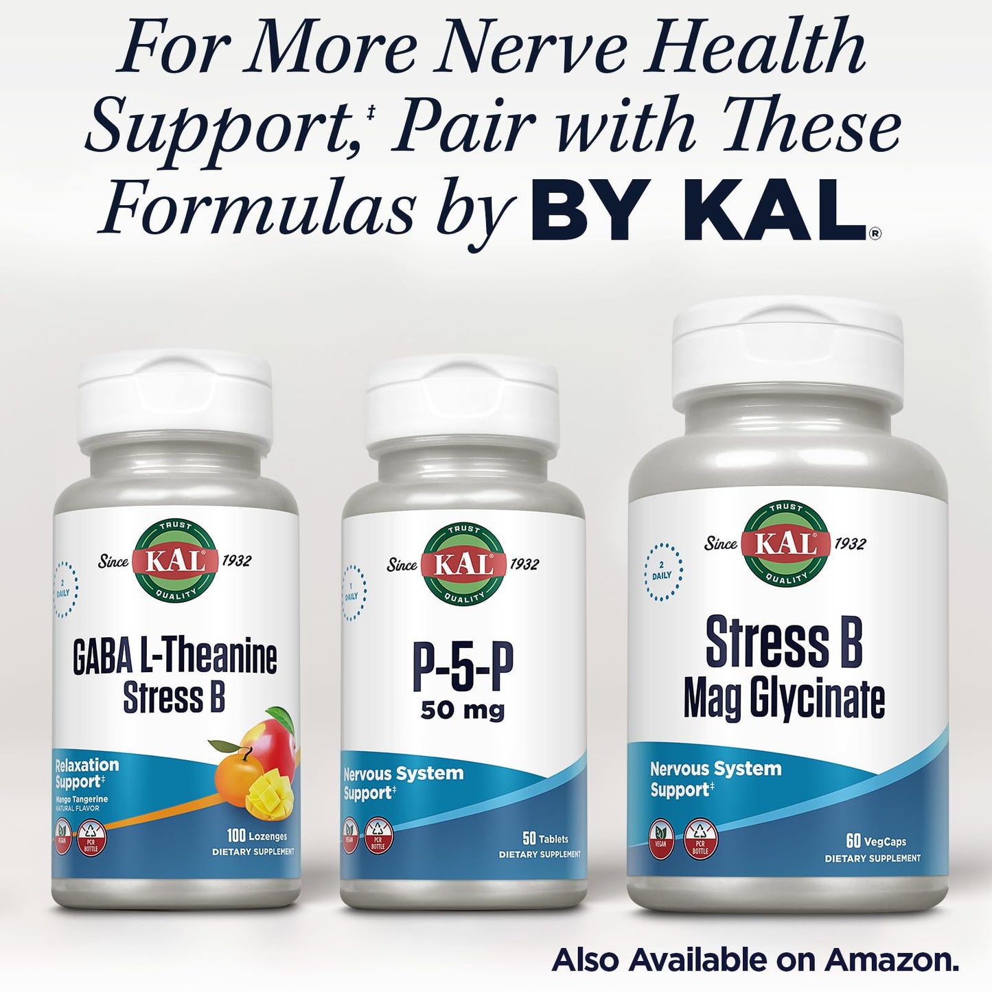 KAL B-6 Pyridoxal-5-phosphate 50 mg Tablets, 50 Count