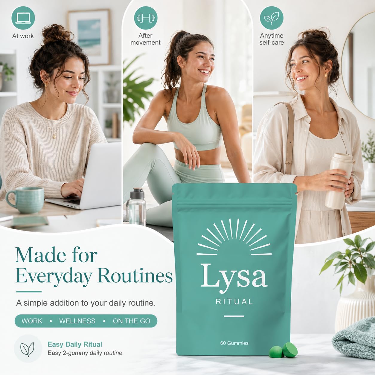 Lysa Ritual Acne Gummies, Skin Balance Gummies, 1 Count