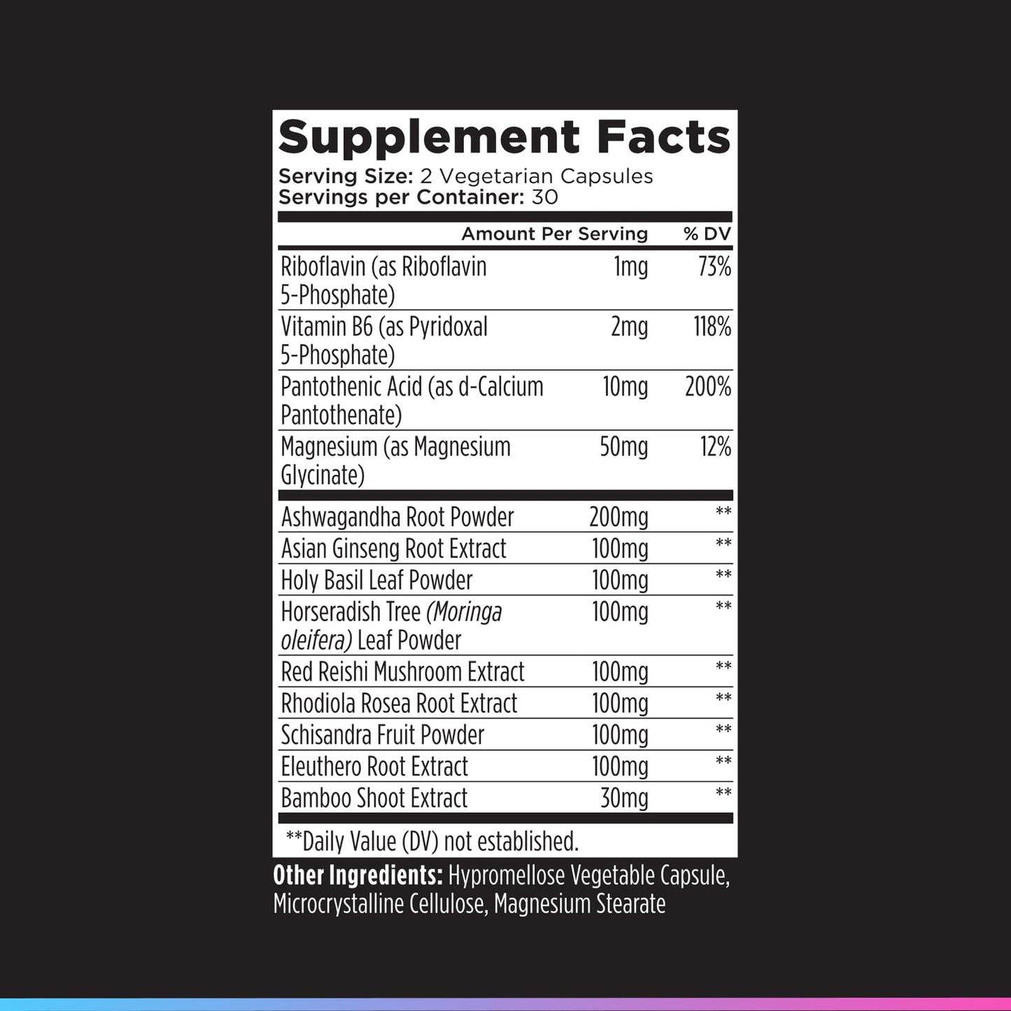 Livingood Daily Stress Support Supplement with Ashwagandha, 60 Capsules