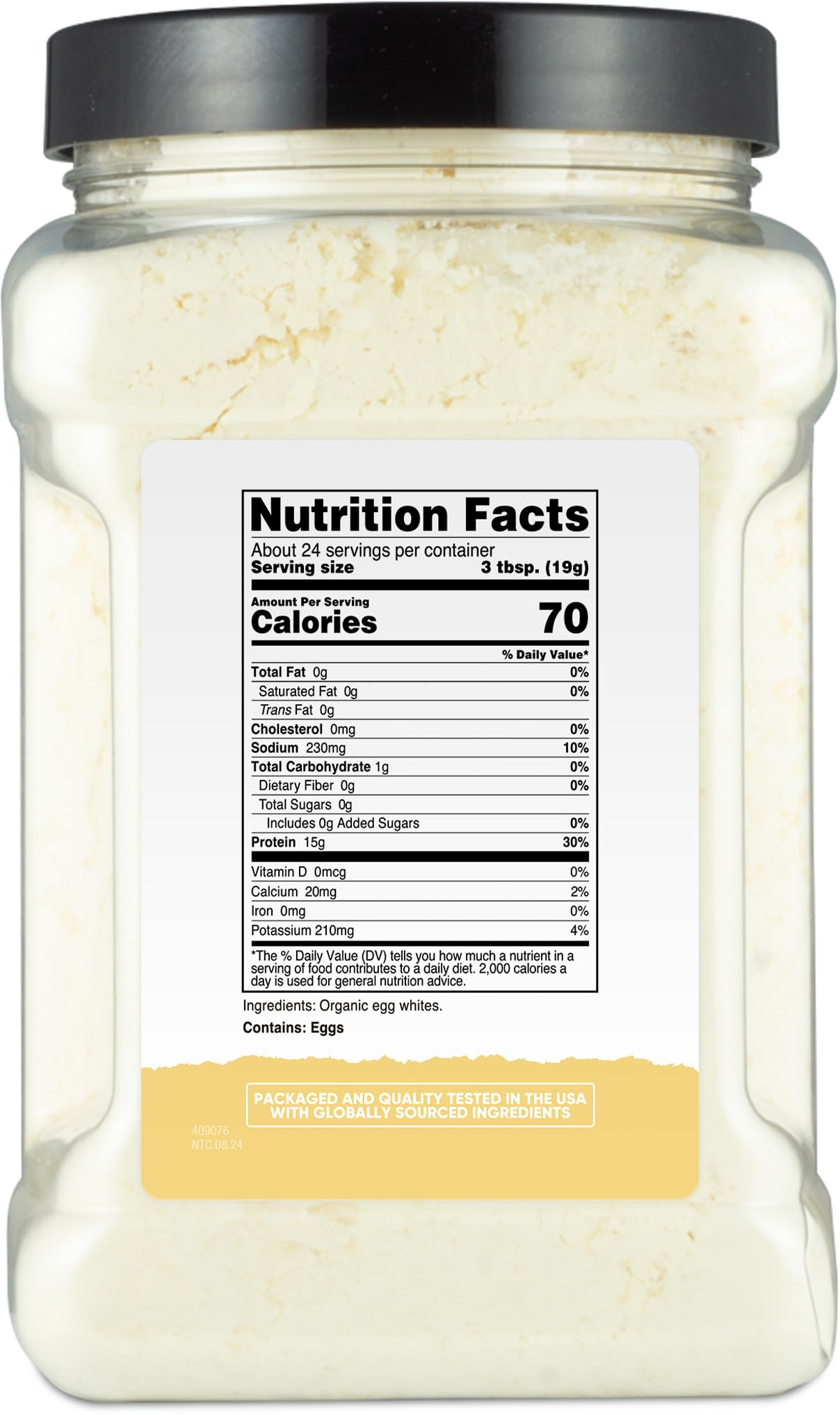 Nutricost Pantry Organic Egg White Protein Powder 16.2 oz