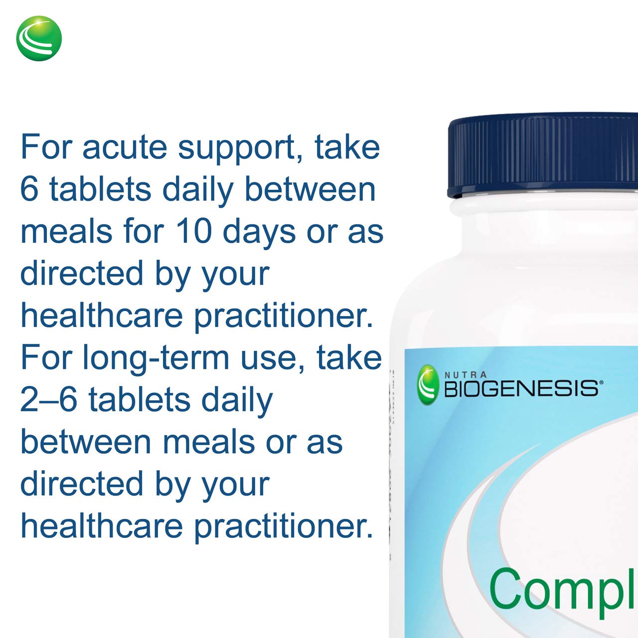 Nutra BioGenesis CompliVir Immune Support for Adults, 60 Tablets