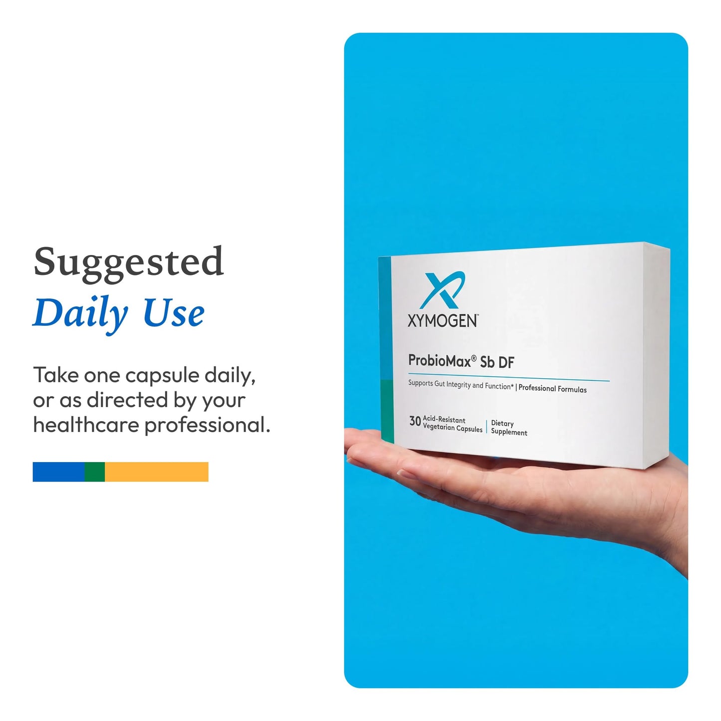 XYMOGEN ProbioMax Sb 35B - 35 Billion CFU Probiotic Supplement for Digestive Health Support Saccharomyces Boulardii Vegetarian, Non-GMO & Gluten-Free Capsules 30 Count