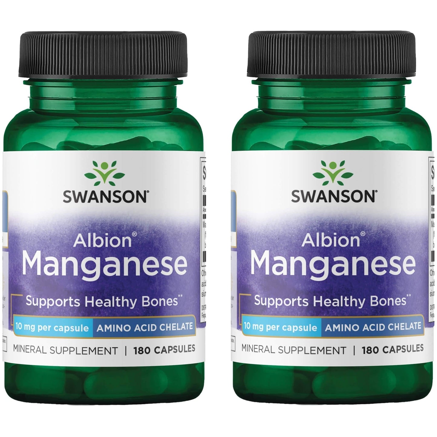 Swanson Albion Chelated Manganese 10 Milligrams, 360 Capsules