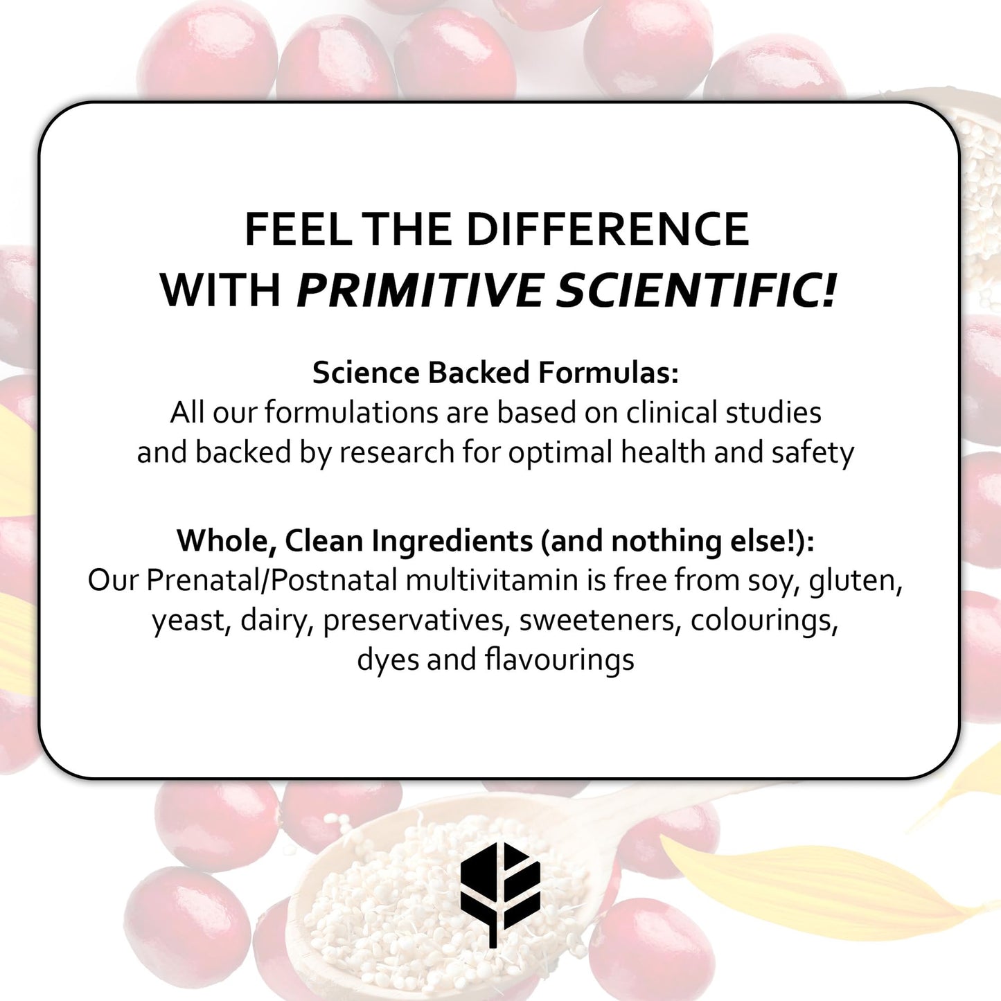 Primitive Scientific Prenatal and Postnatal Multivitamin for Women Capsule, 120 Count