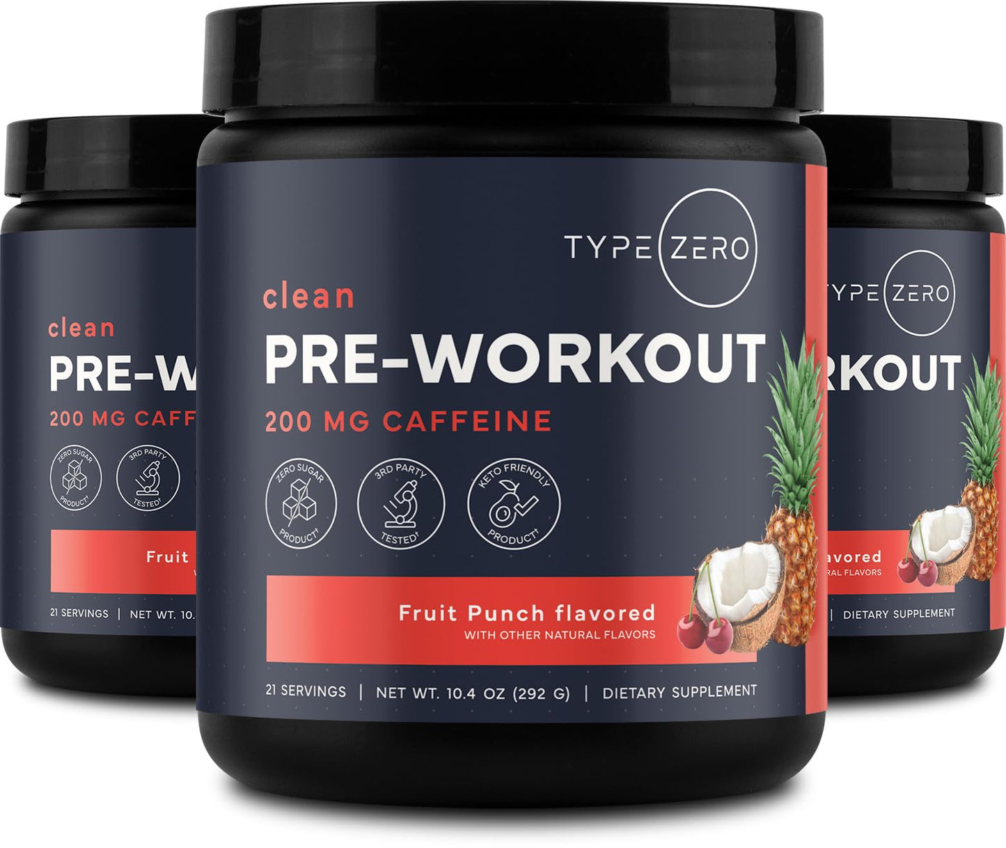 Type Zero Clean Pre Workout Powder 10.4 oz