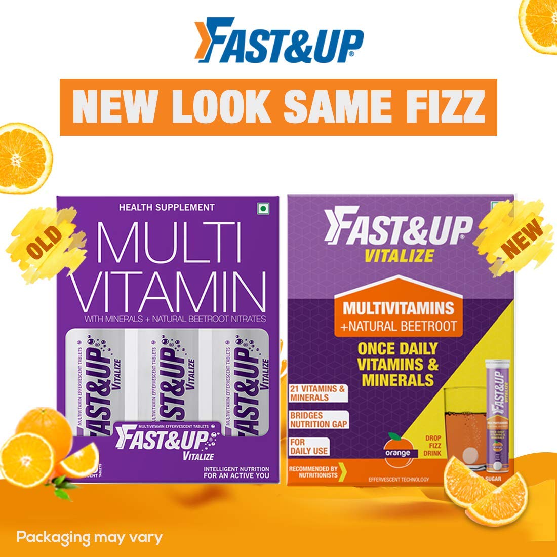 FAST&UP Vitalize Multivitamin Supplement 60 Tablets