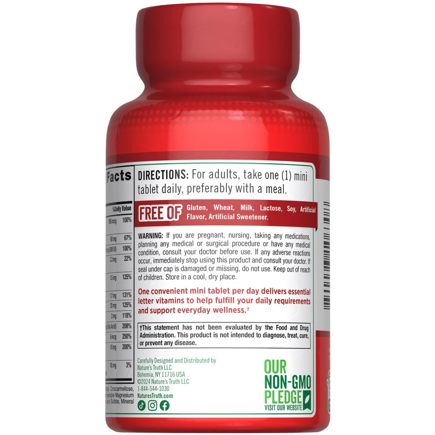 Nature's Truth One Daily Multivitamin for Men and Women, 4 Tablets