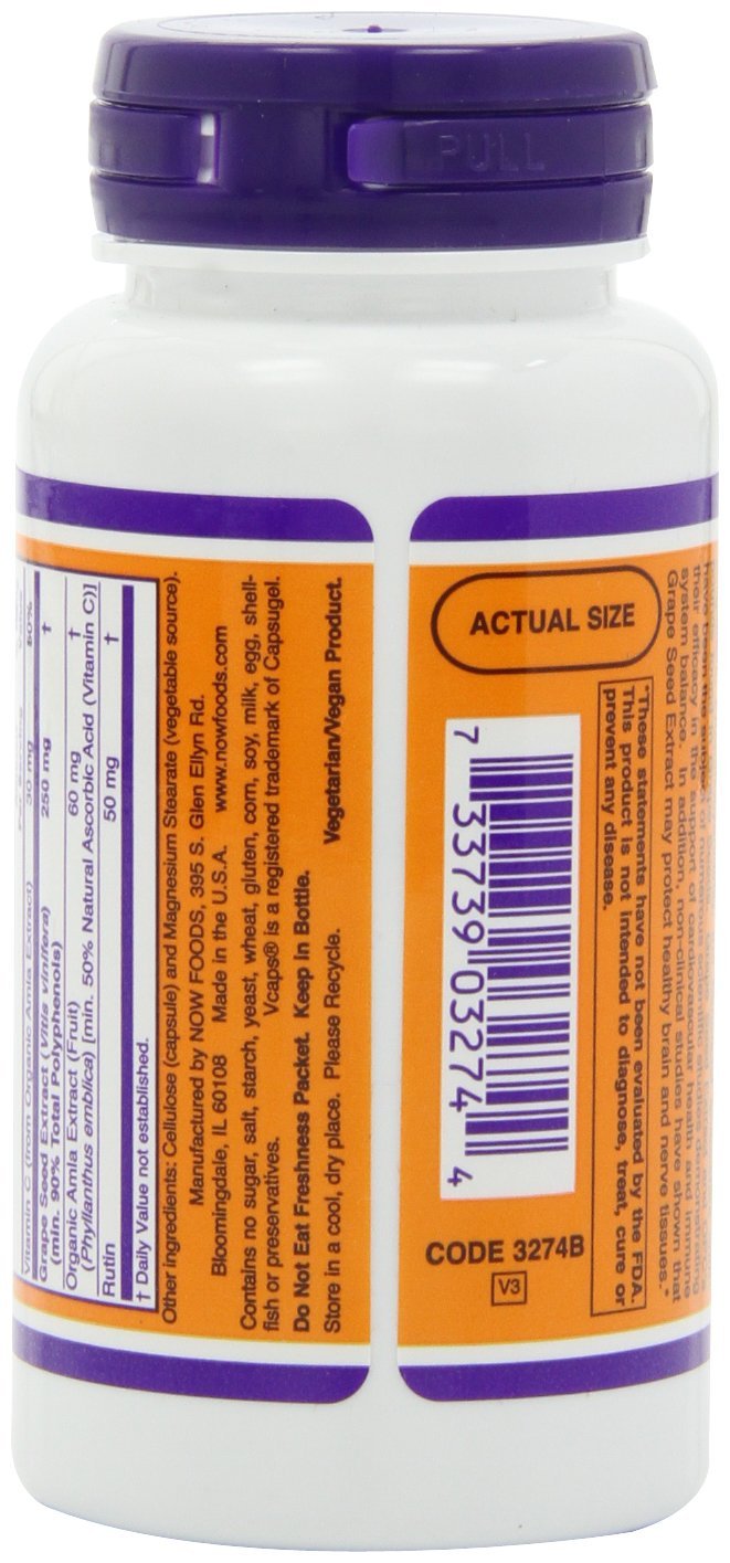 NOW Foods Grape Seed Capsule 90