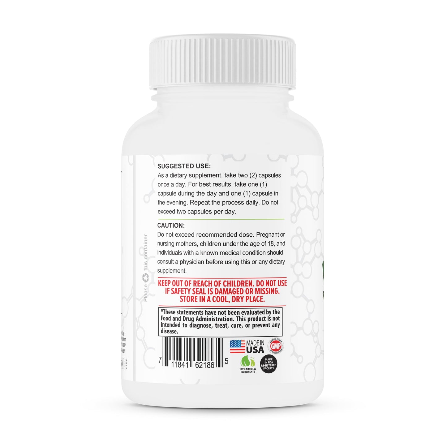 TerraForm Nutrition Natural Acai Berry Cleanse Capsules, 60 Count