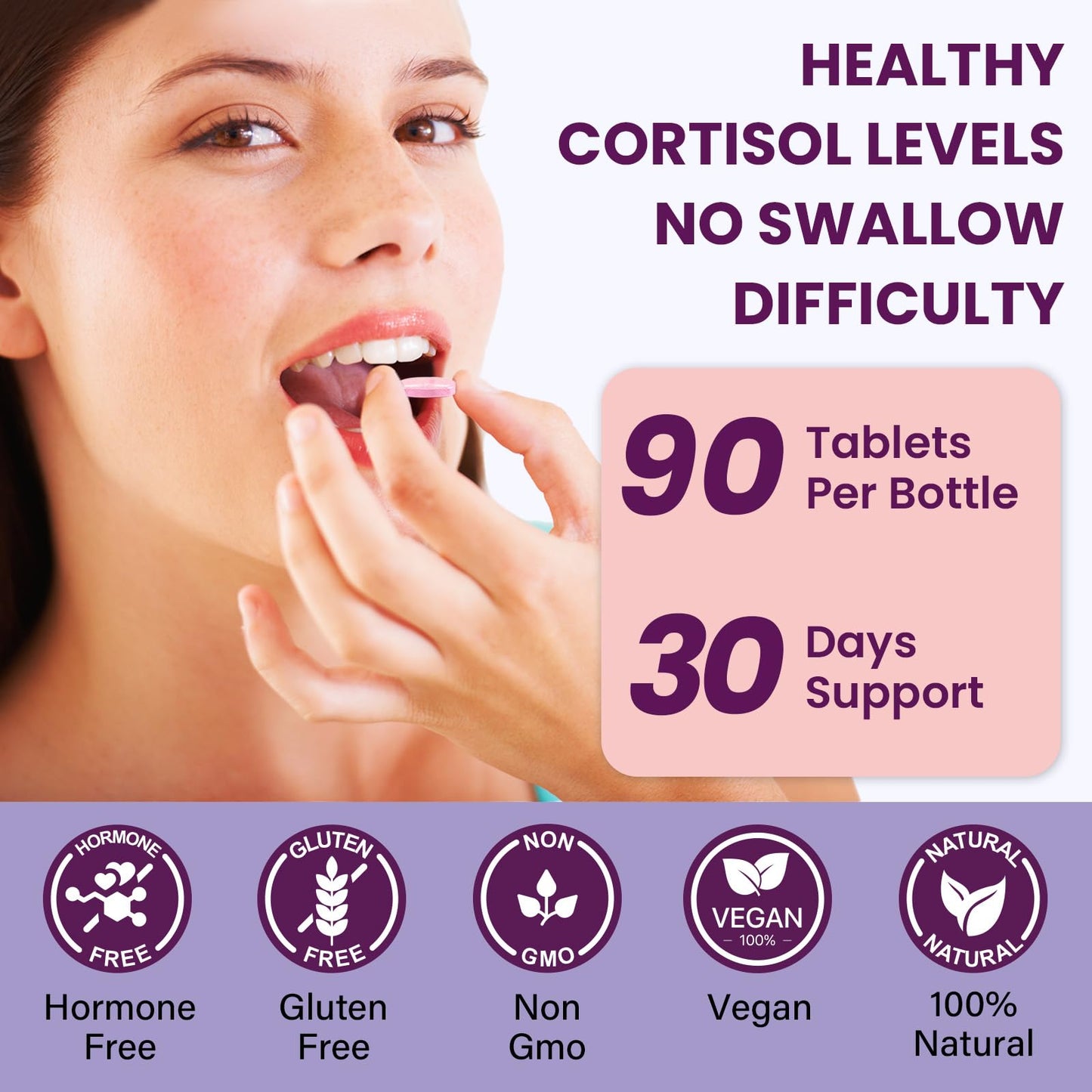 Uniisyunm Cortisol 16-in-1 Cortisol Calm & Manager & Reducer Tablets, 90