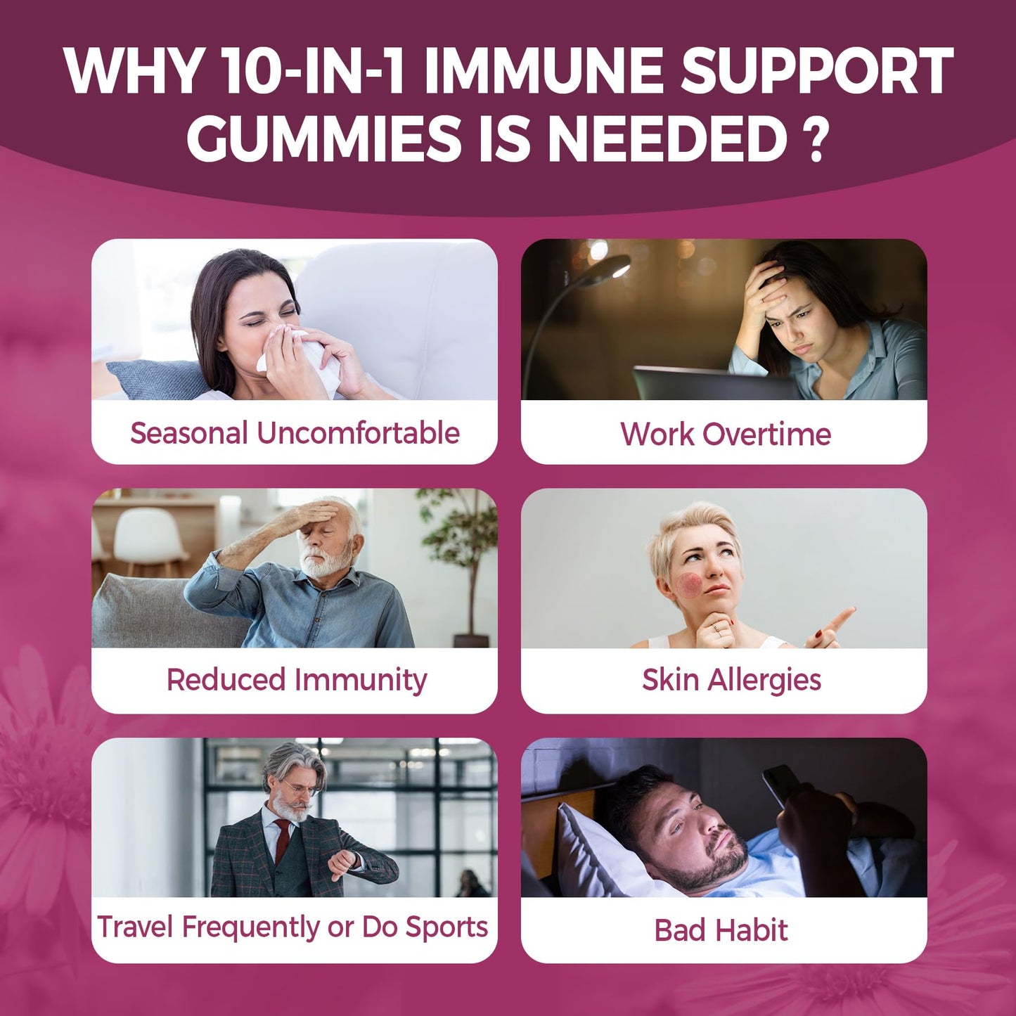 EnvyCure 10 in 1 Immune Support Gummies, 120 Gummies